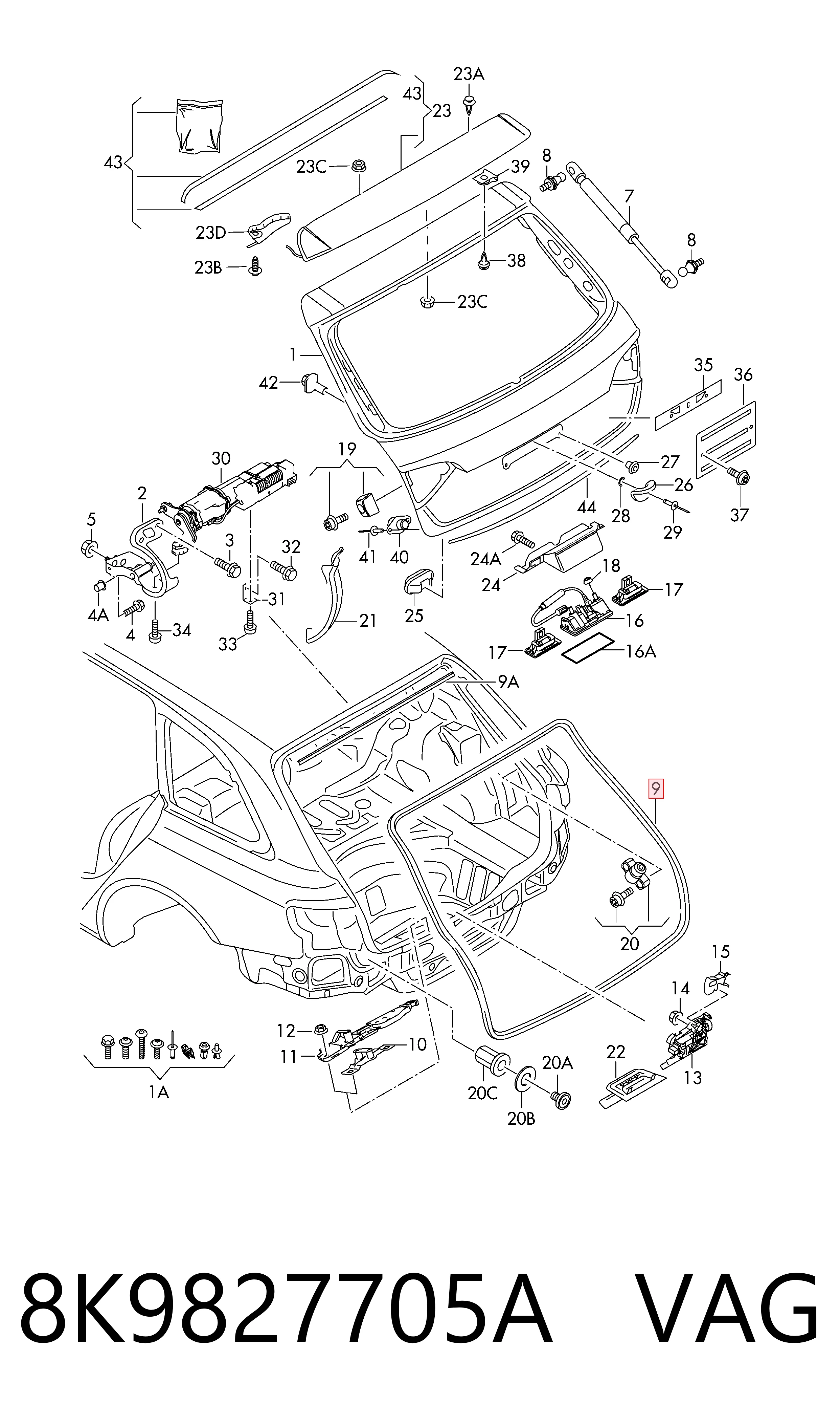 8K9827705A VAG