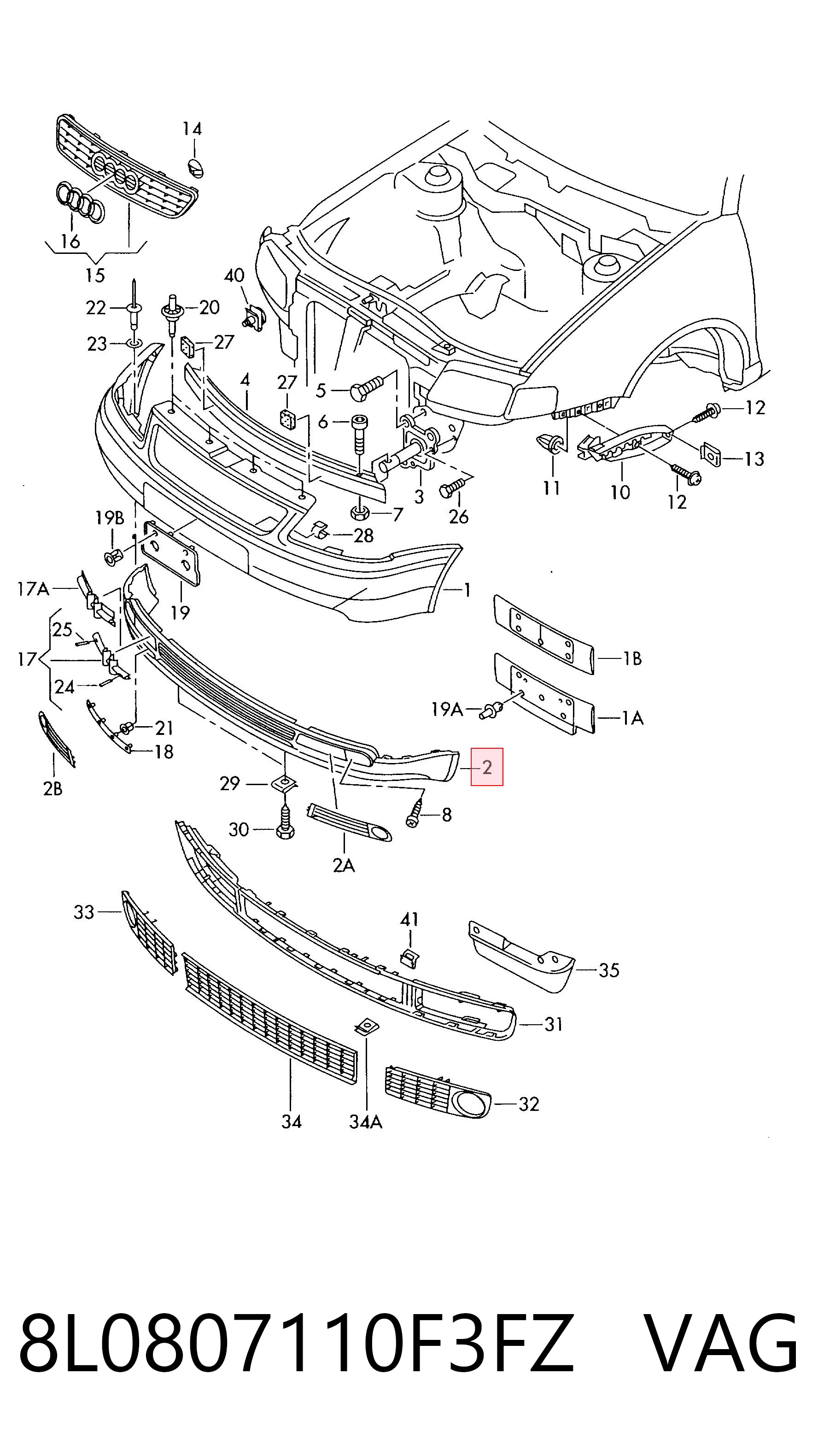 8L0807110F3FZ VAG