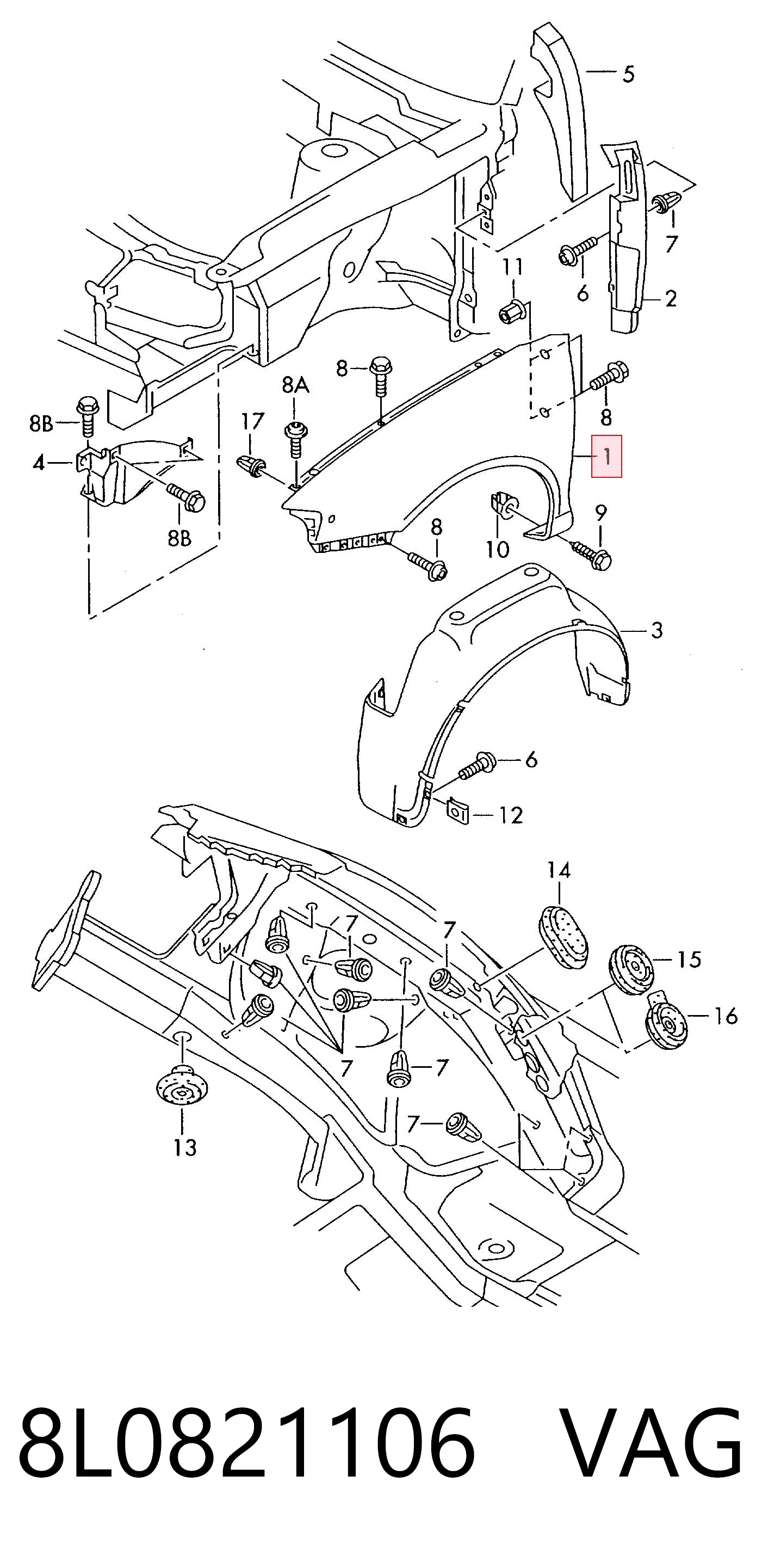 8L0821106 VAG