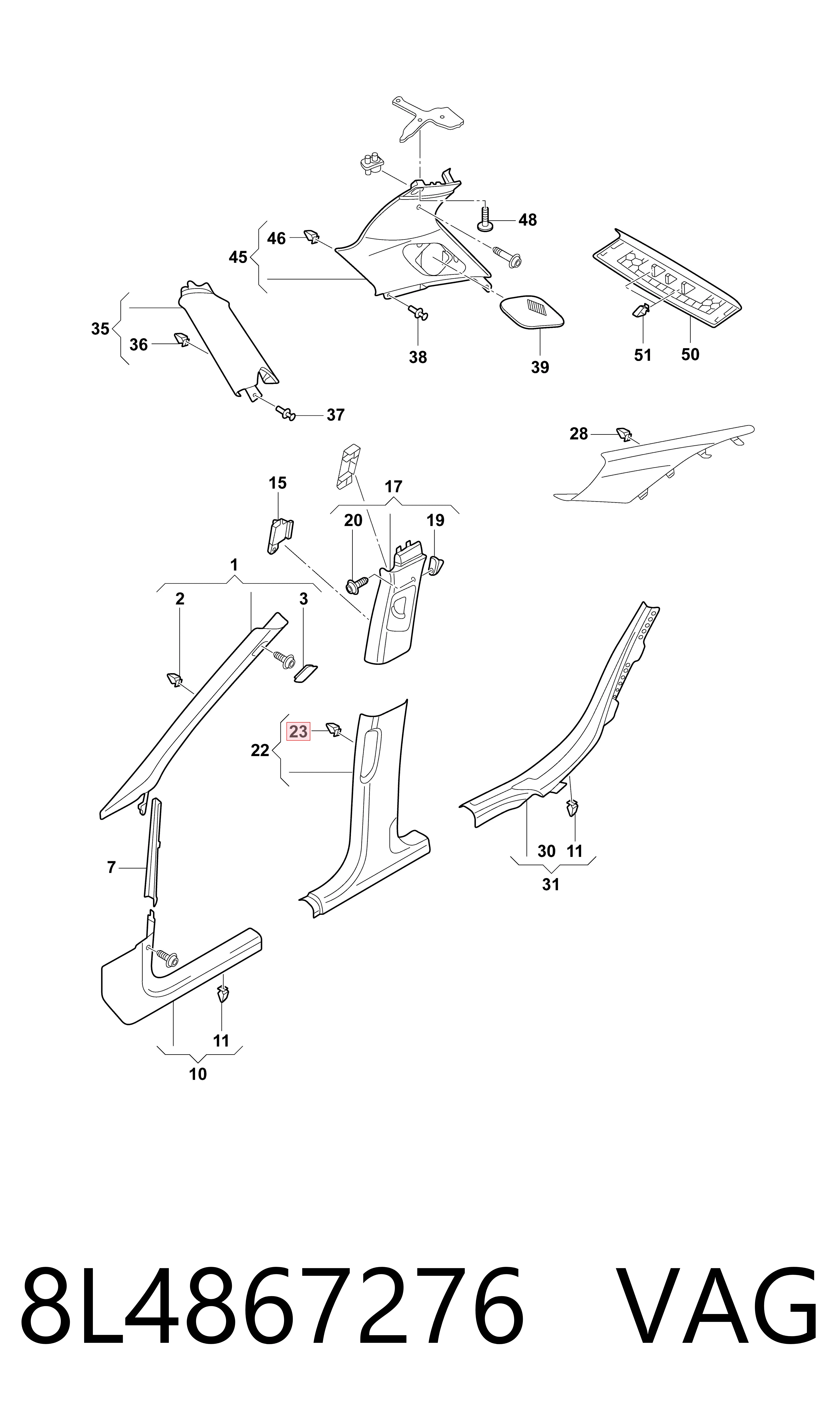  VAG 8L4867276 precio, desde 0,97 EUR