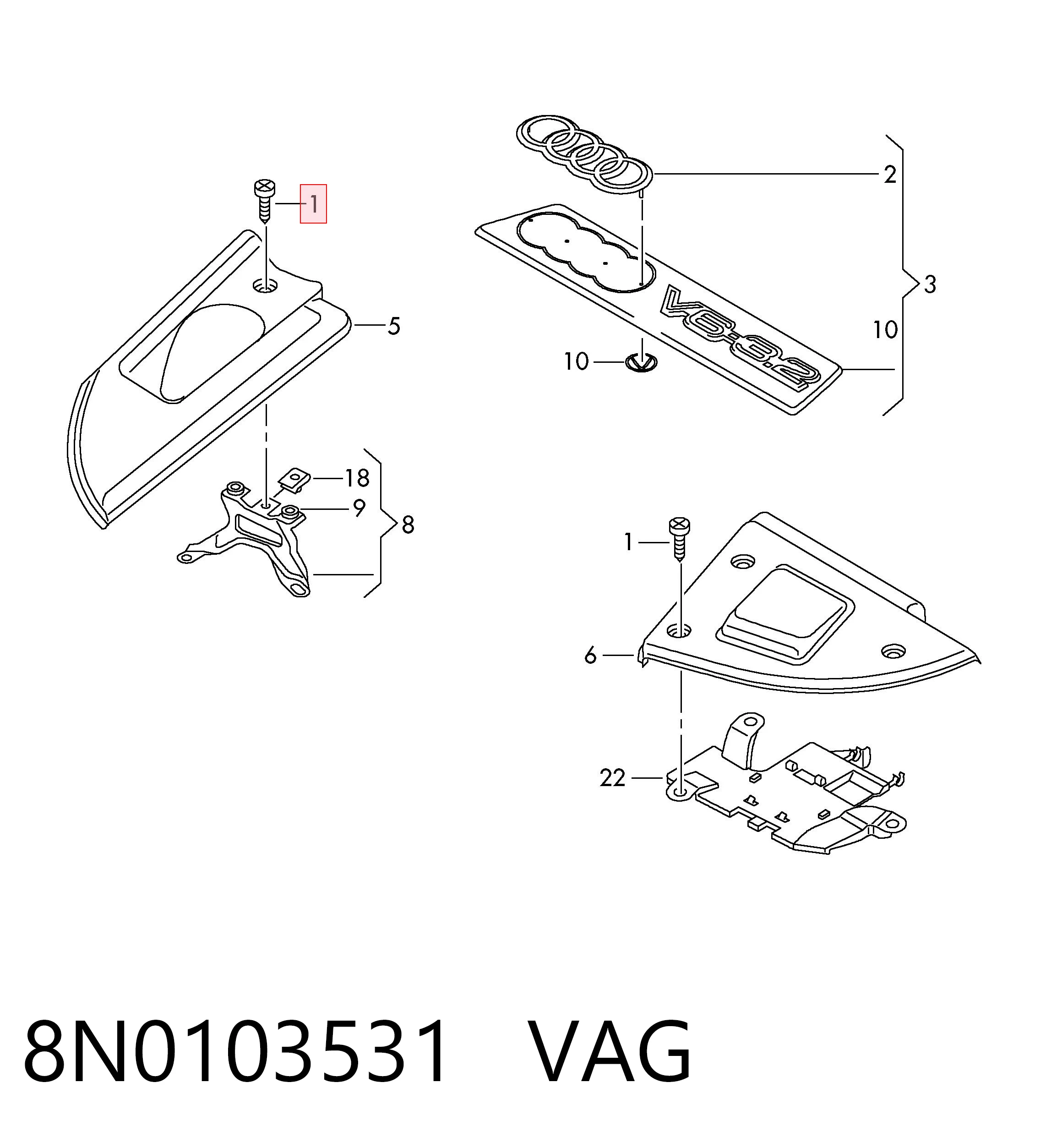 8N0103531 VAG 