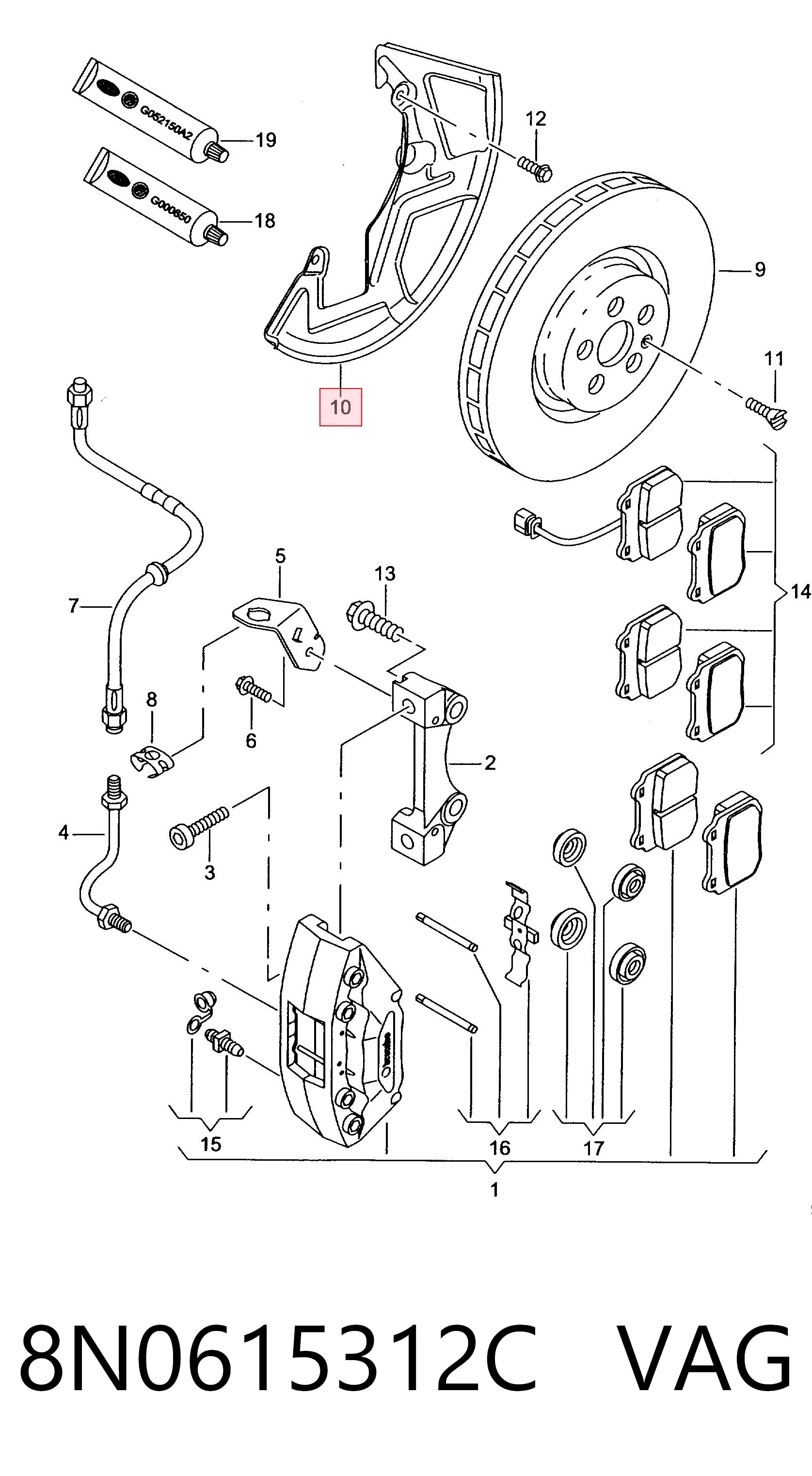 8N0615312C VAG