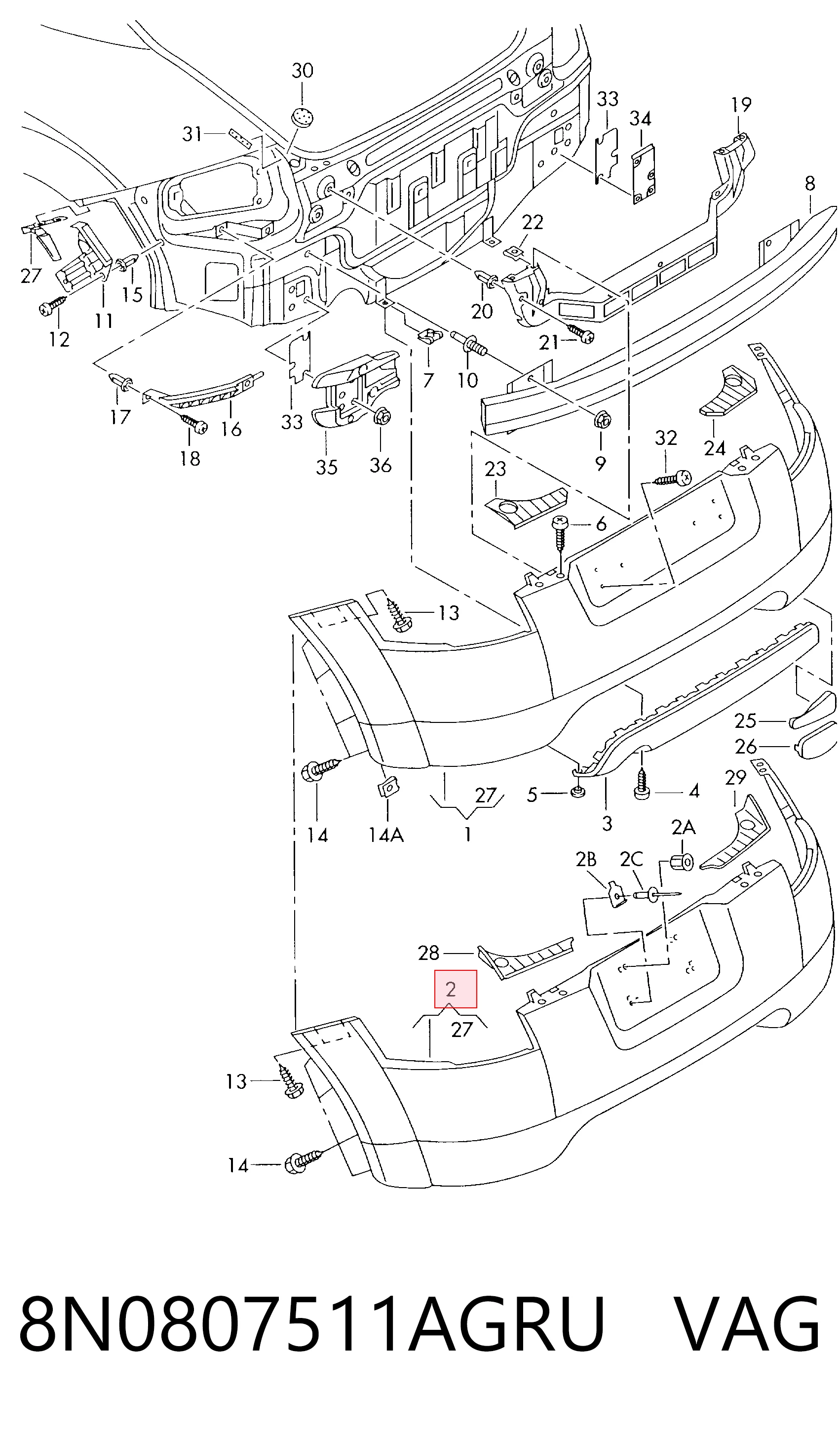 8N0807511AGRU VAG