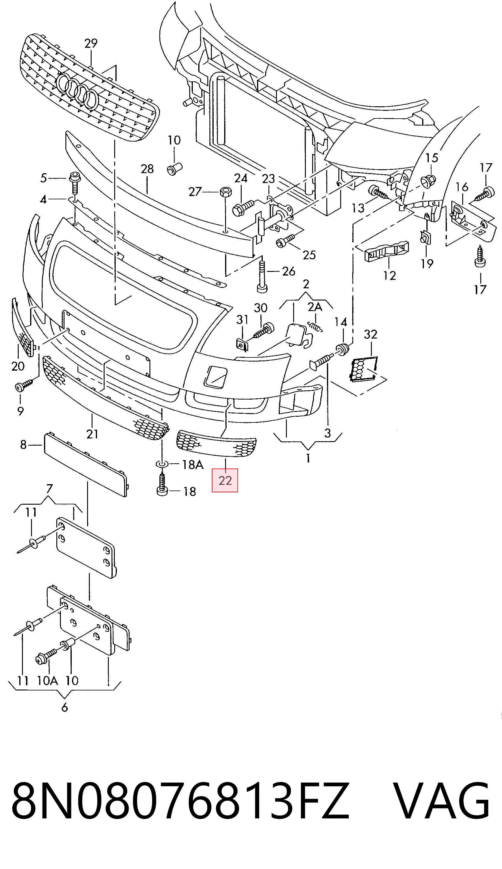8N08076813FZ VAG 