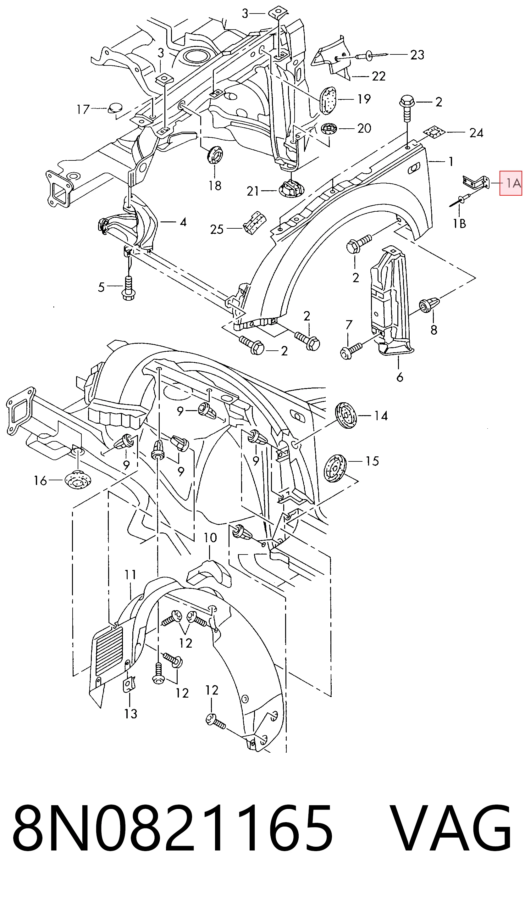 8N0821165 VAG 