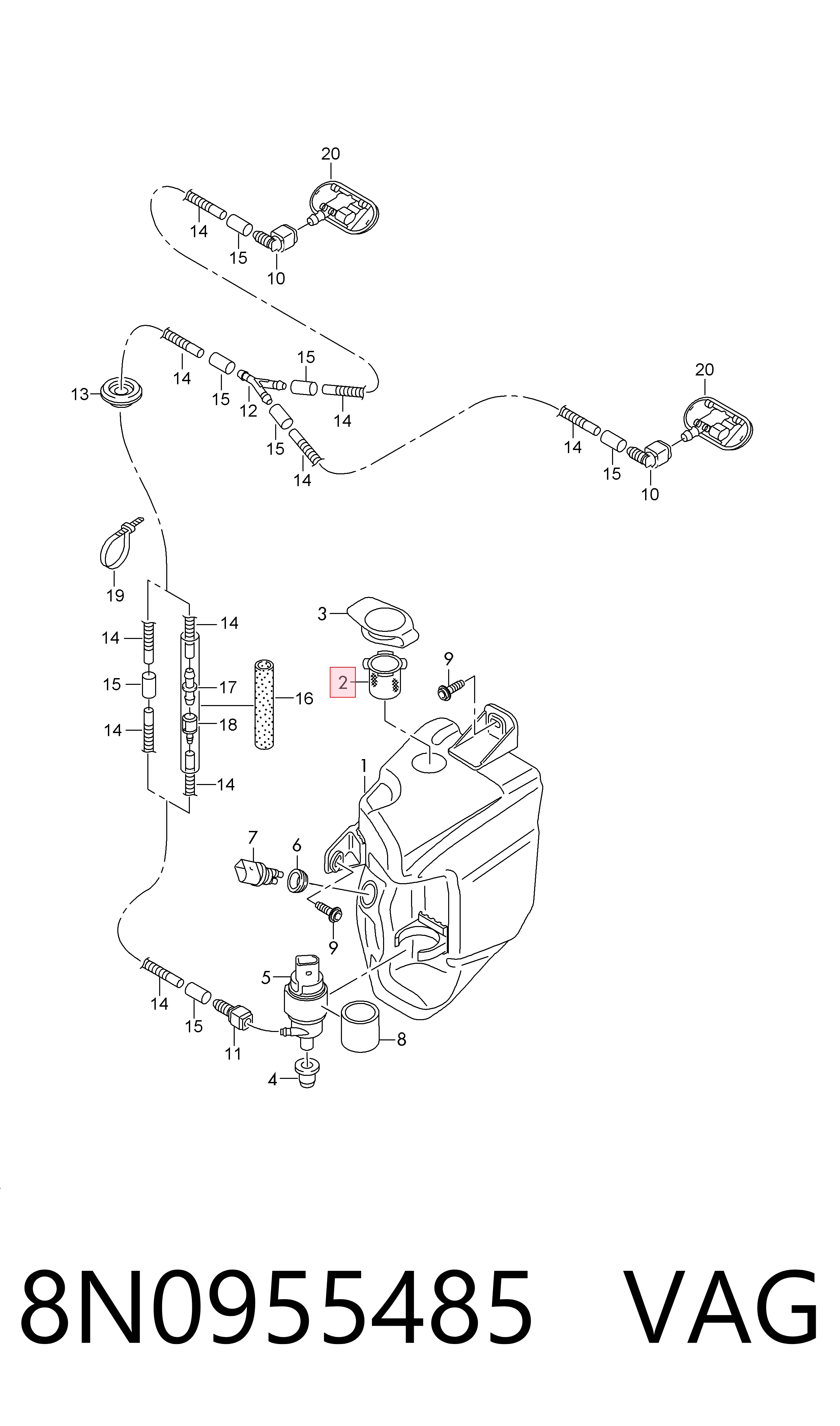 8N0955485 VAG 