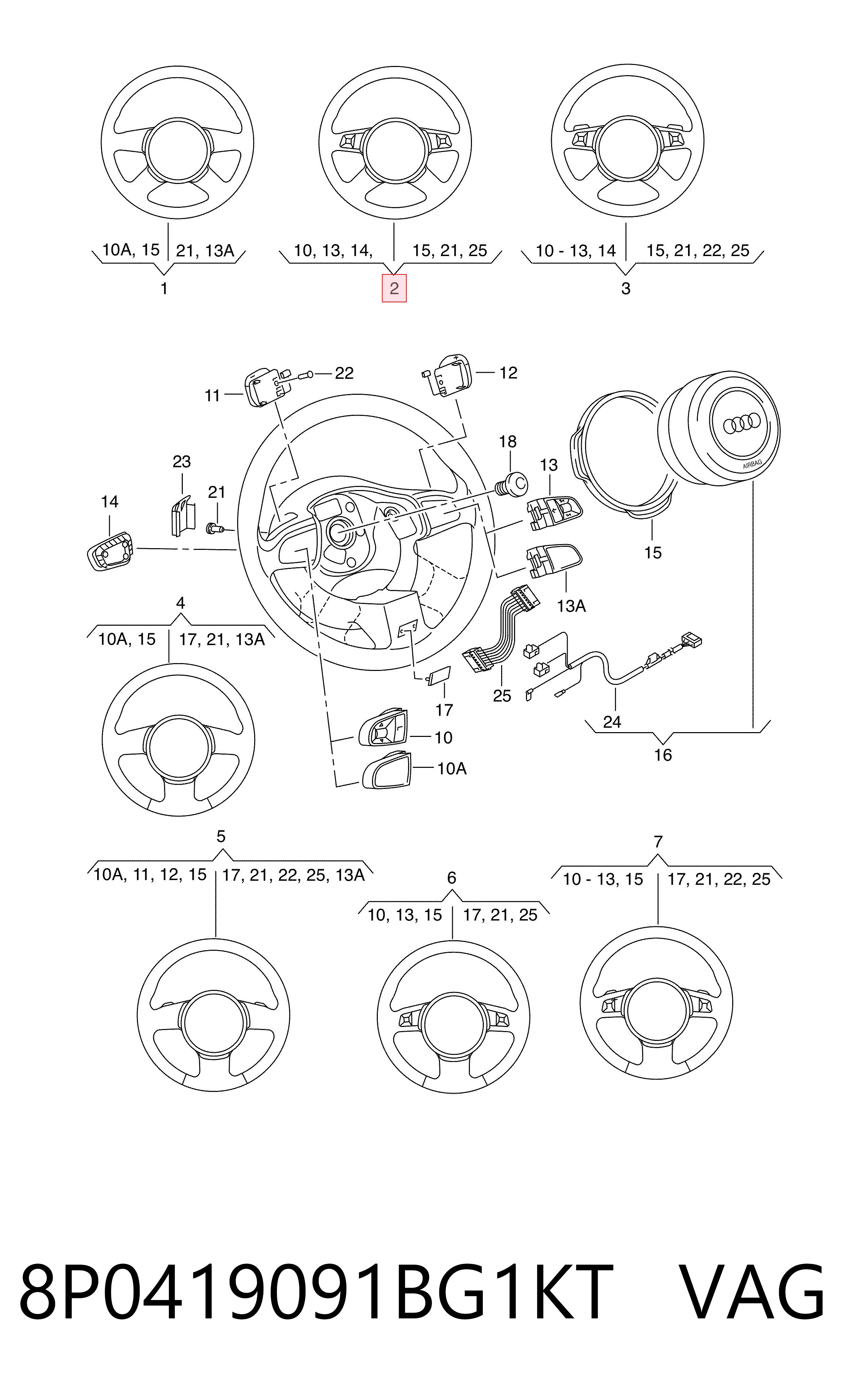 Comprar Volante Audi A4 B7 8EC