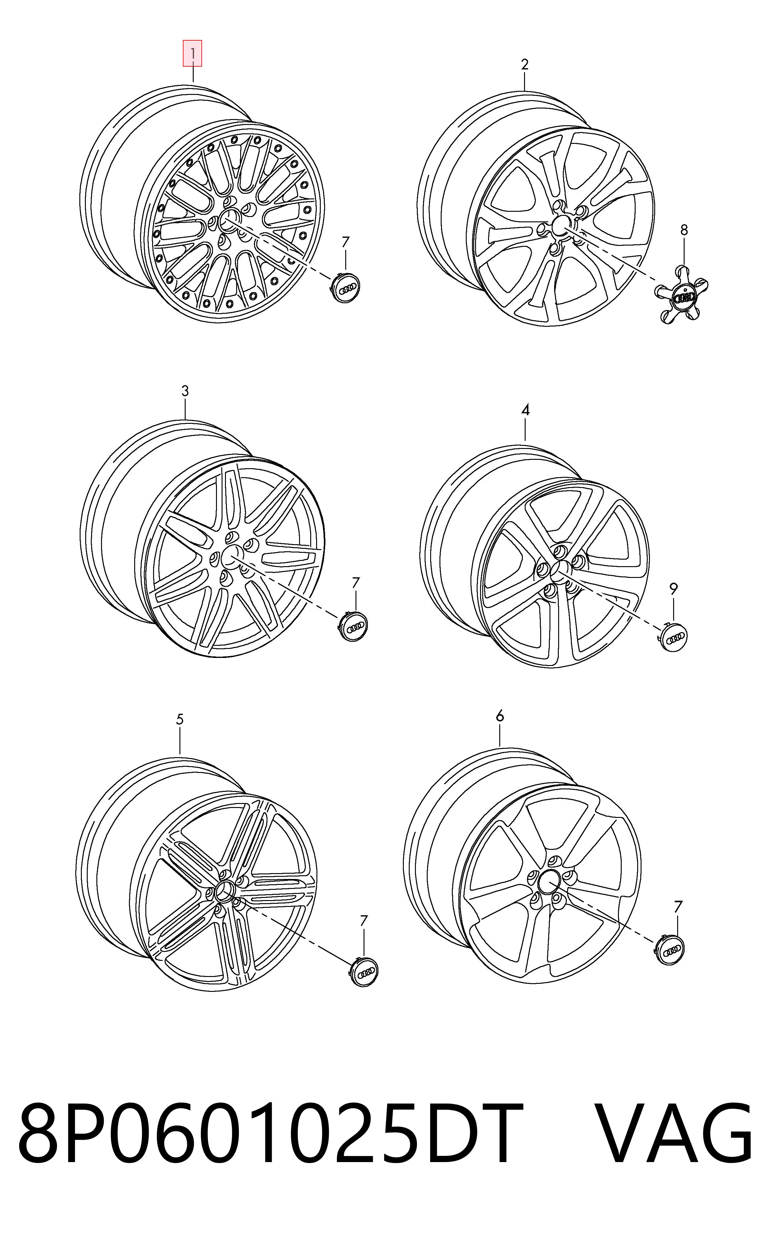 8P0601025DT VAG