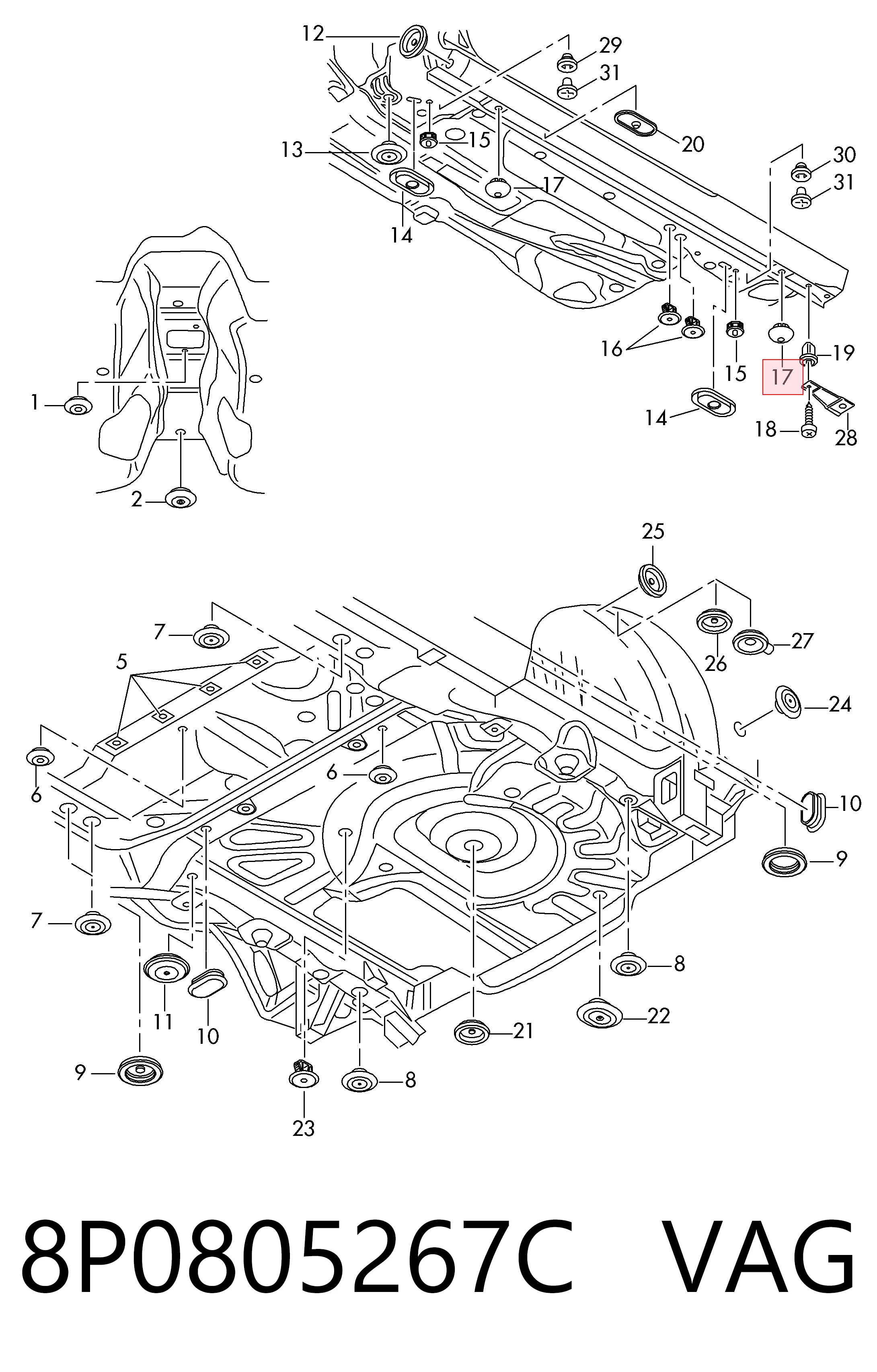 8P0805267C VAG