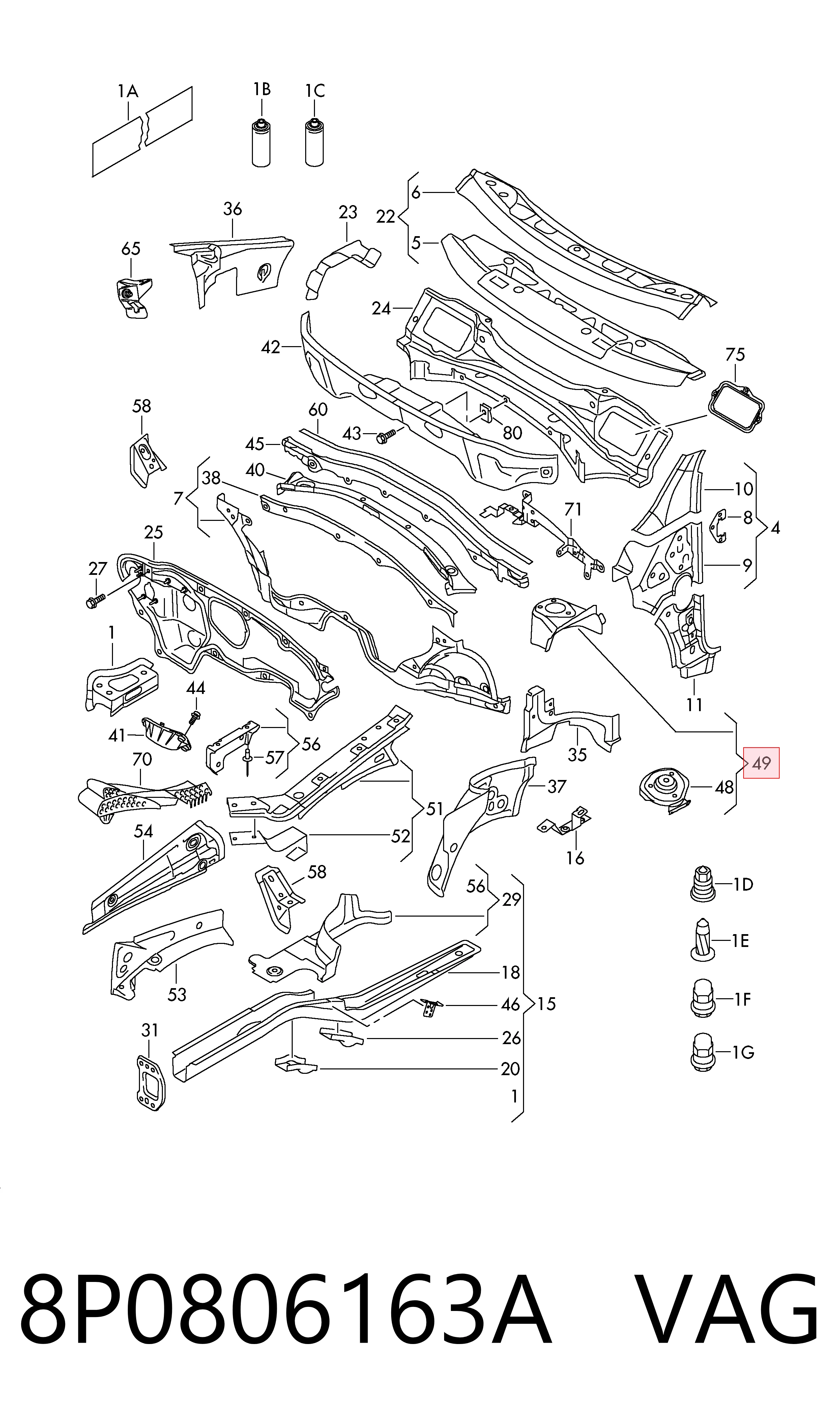 8P0806163A VAG