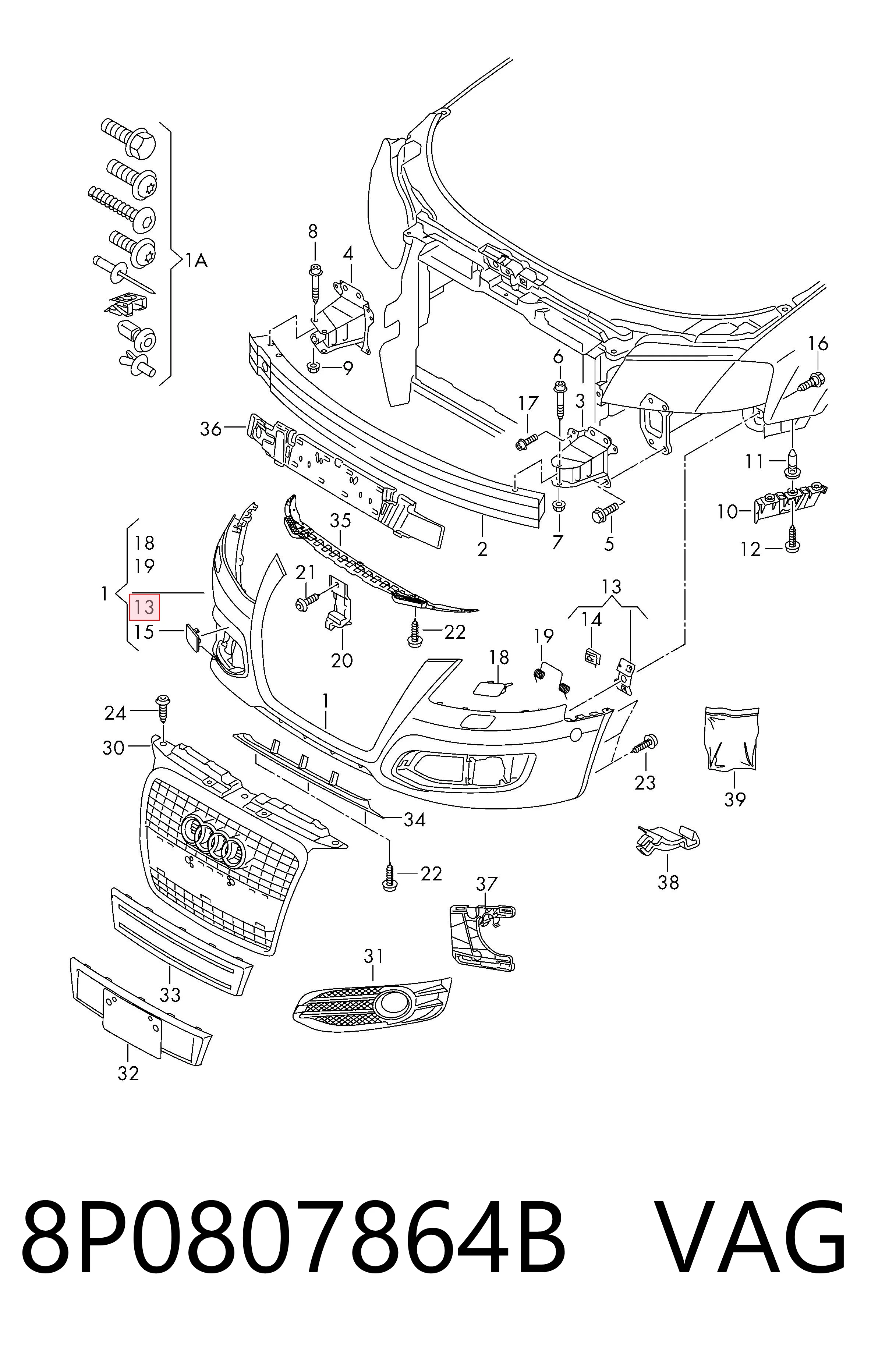 8P0807864B VAG 