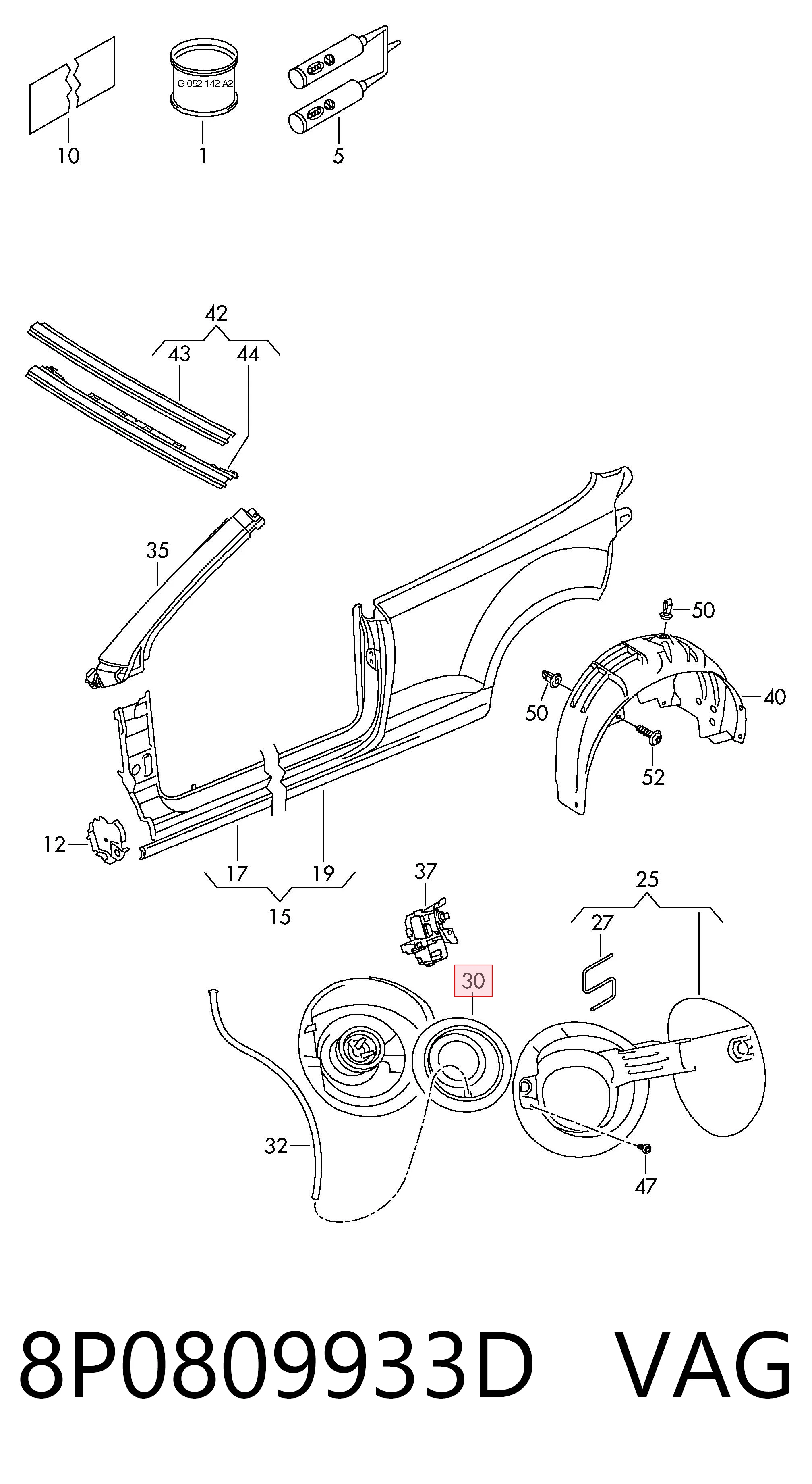 8P0809933D VAG