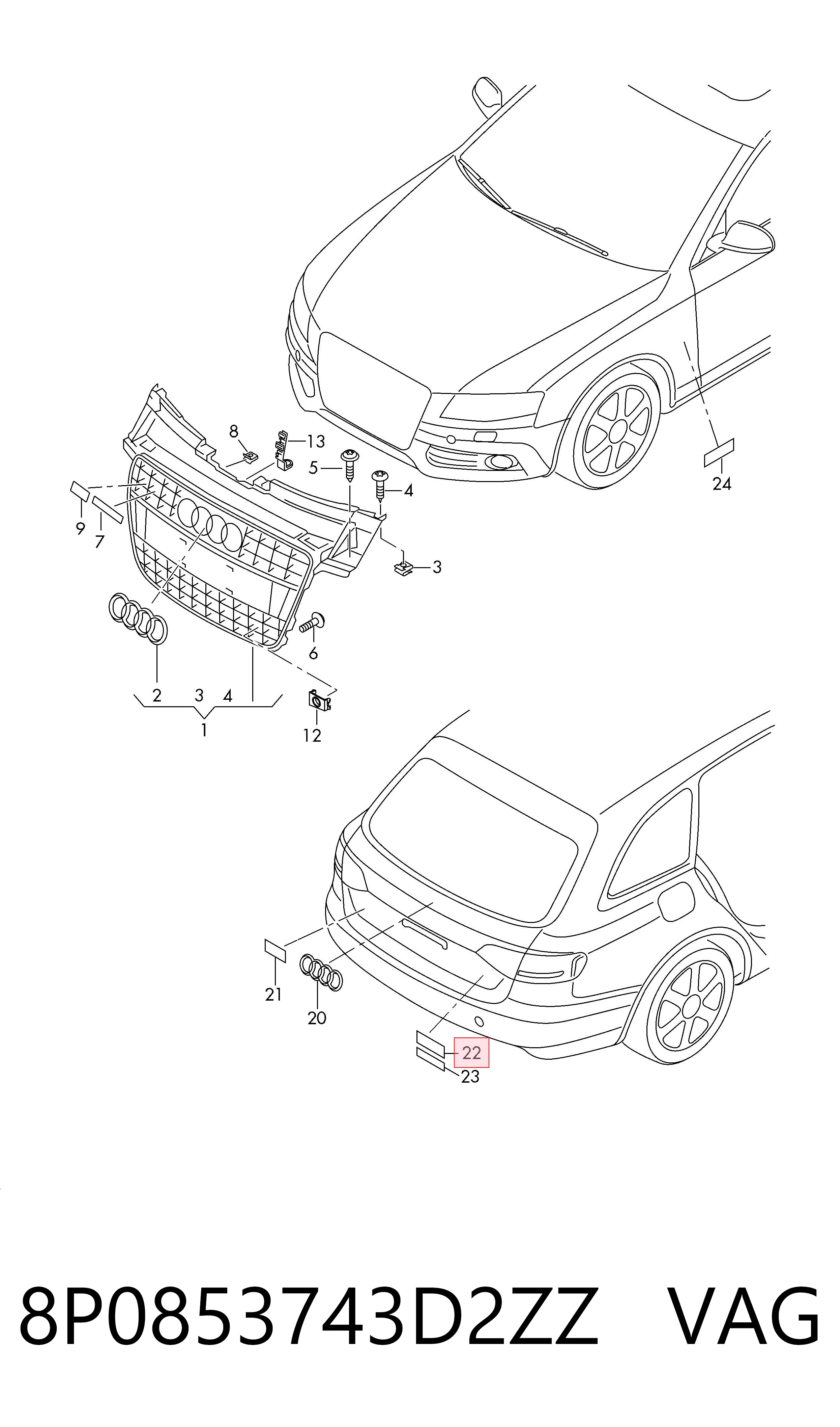 Comprar Emblema Audi A6 Allroad C6 4FH