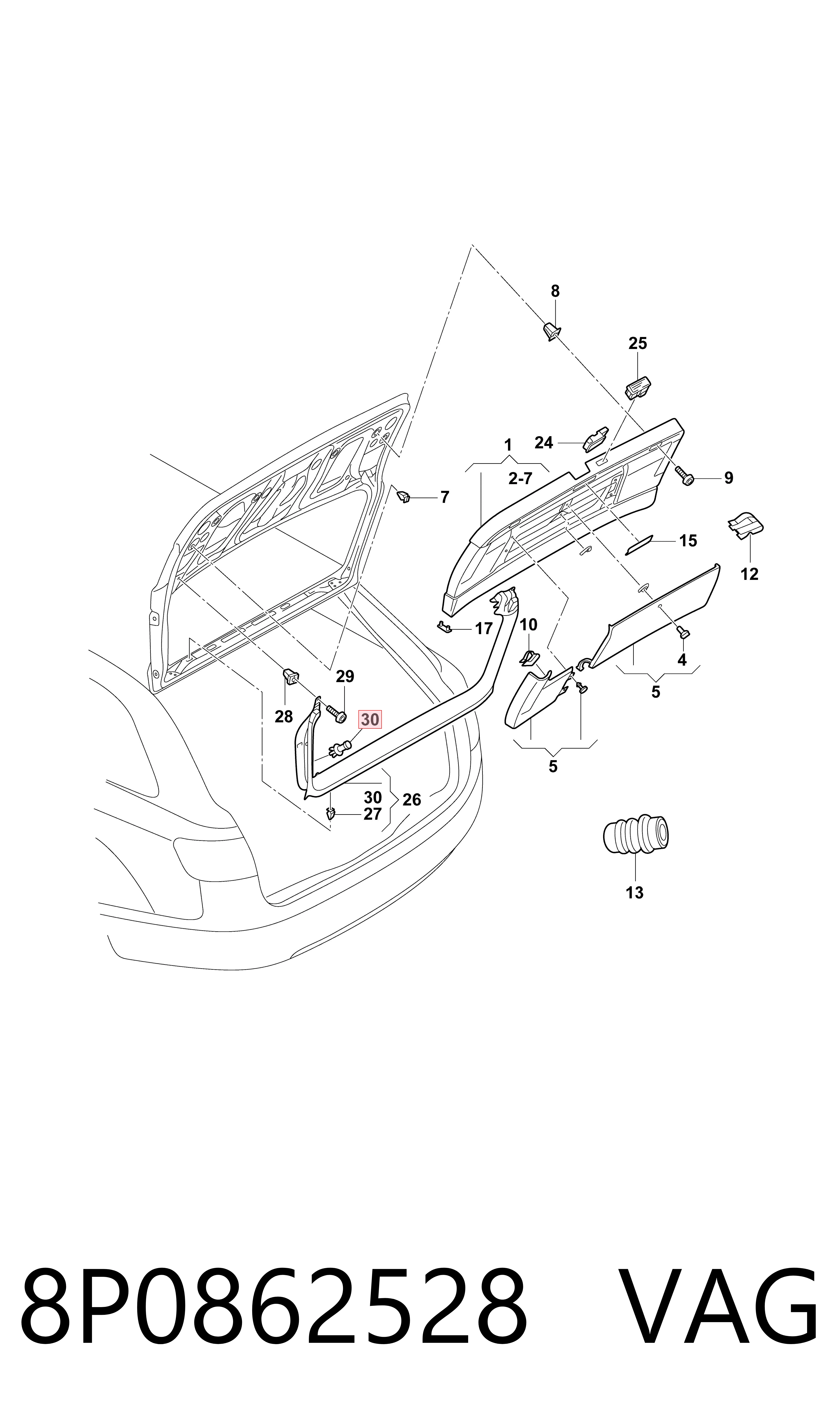 VAG 8P0862528 precio, desde 3,21 EUR