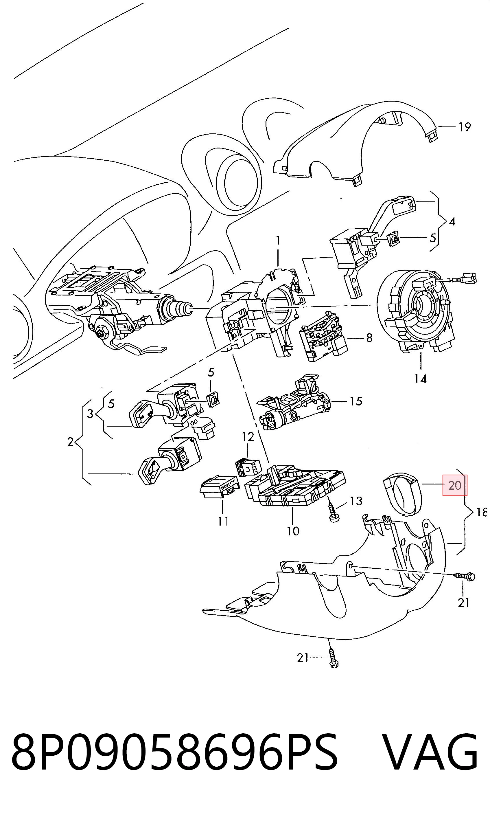 8P09058696PS VAG