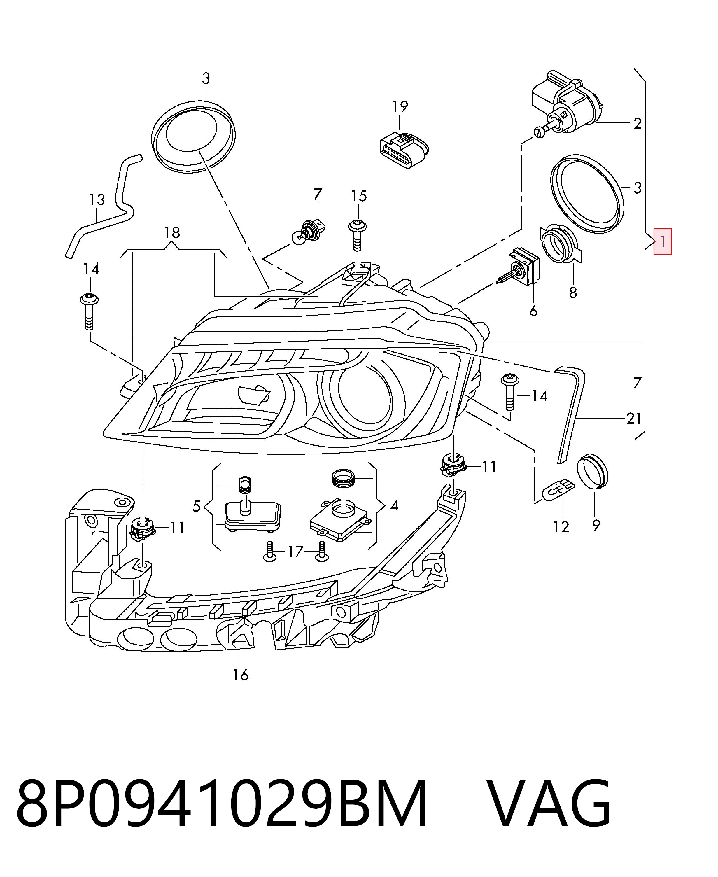 8P0941029BM VAG
