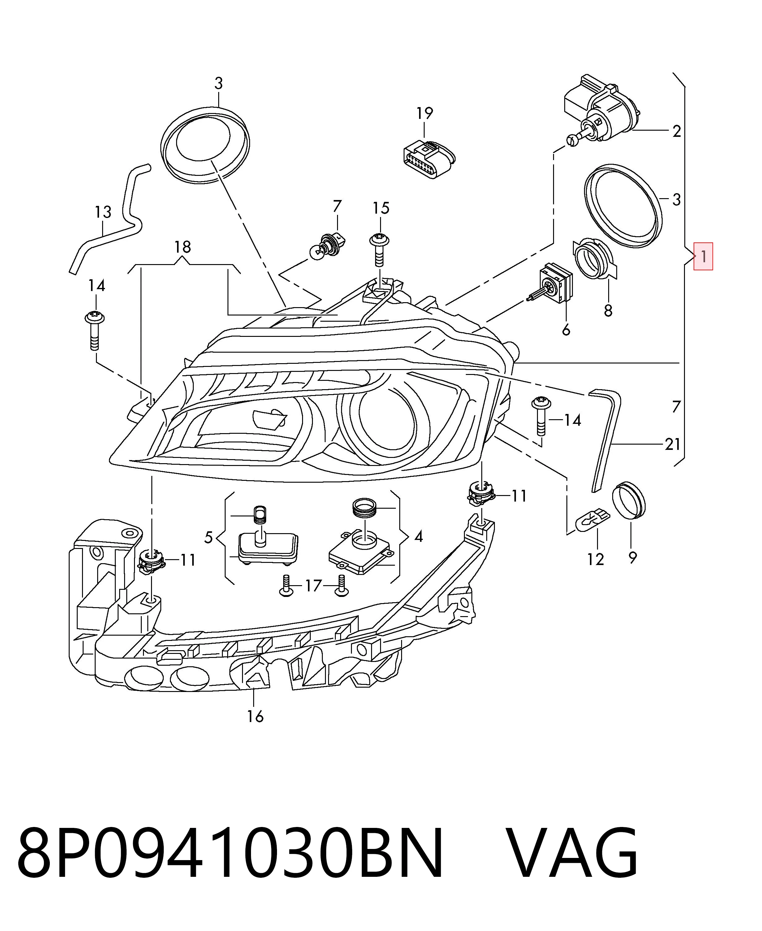 8P0941030BN VAG