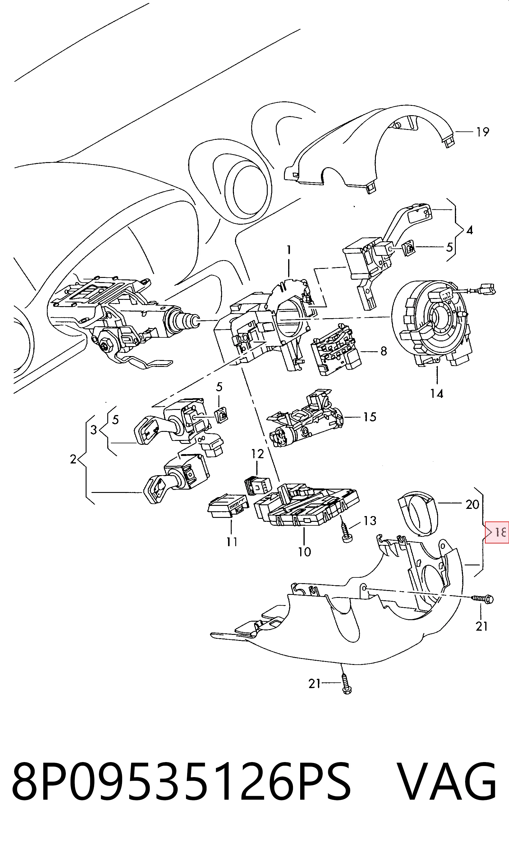 8P09535126PS VAG