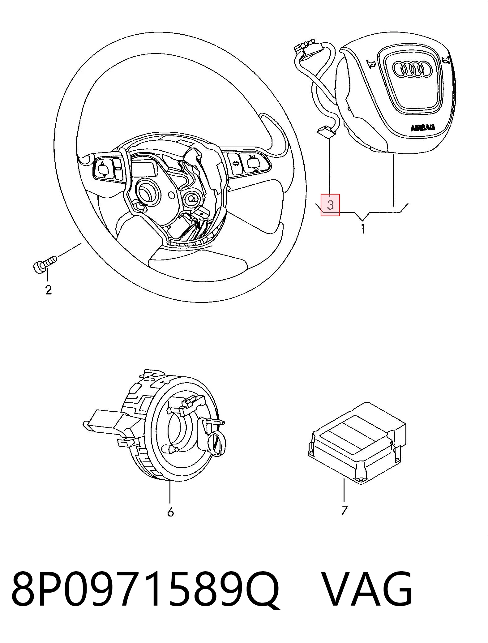 8P0971589Q VAG