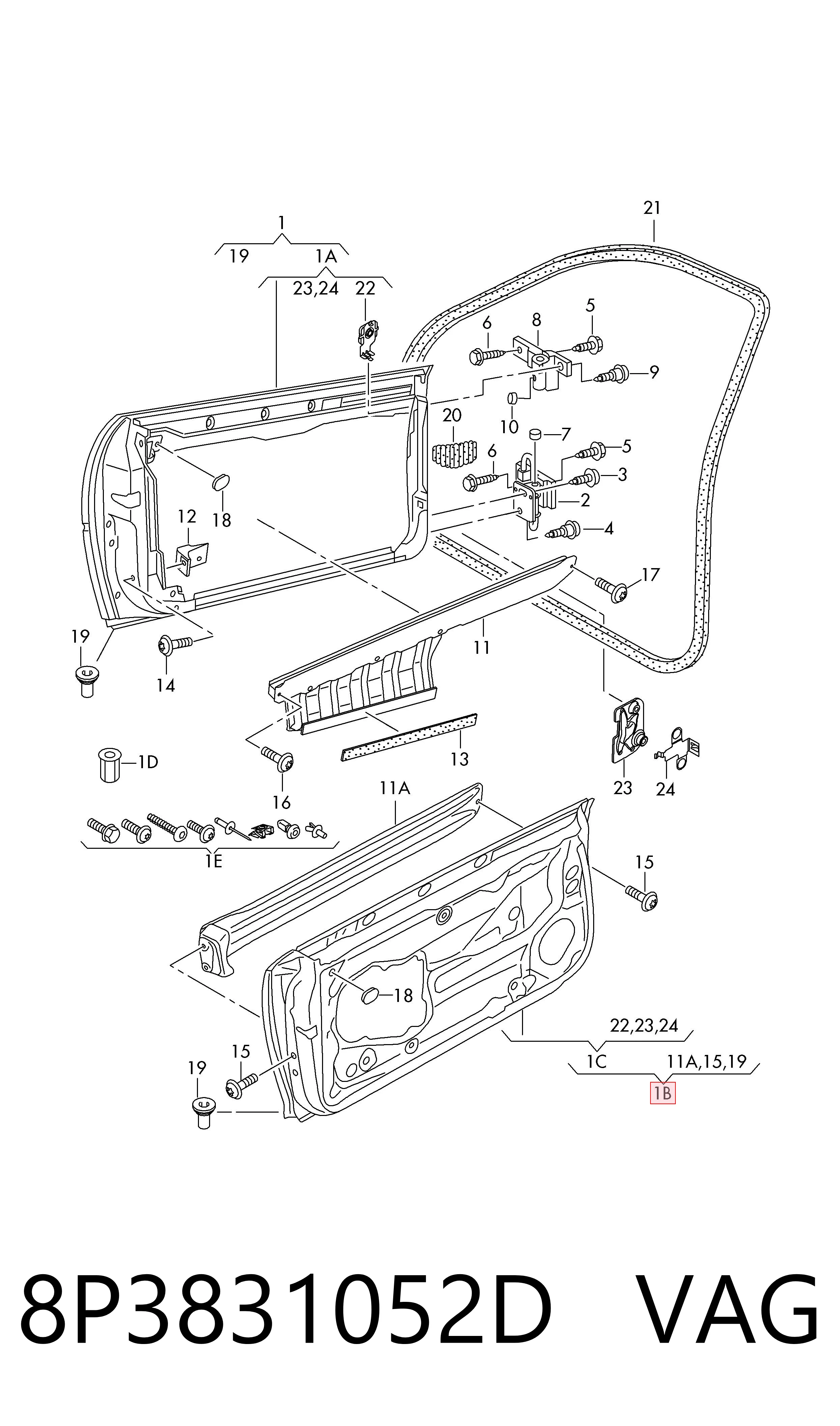 8P3831052D VAG