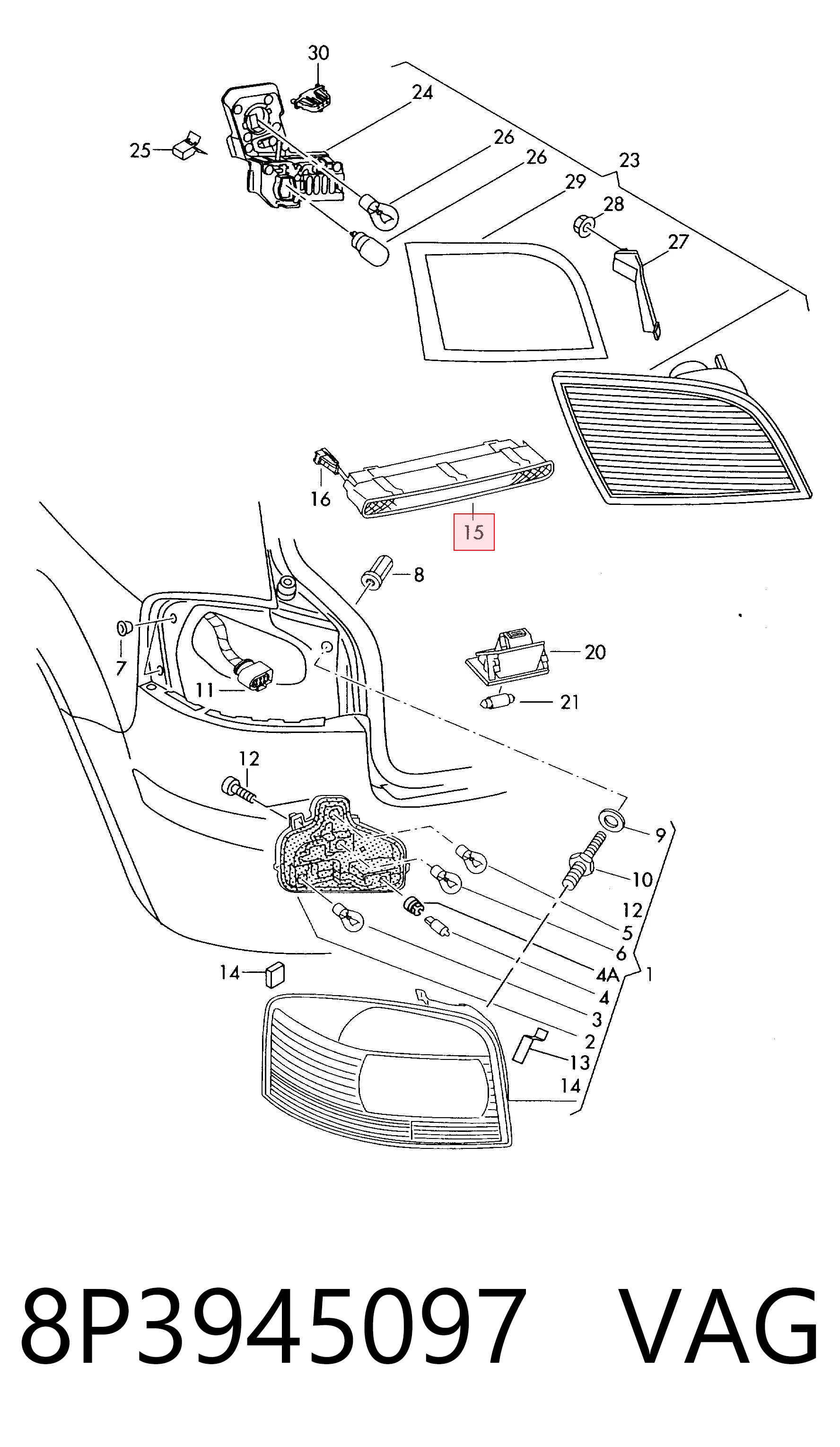 8P3945097 VAG