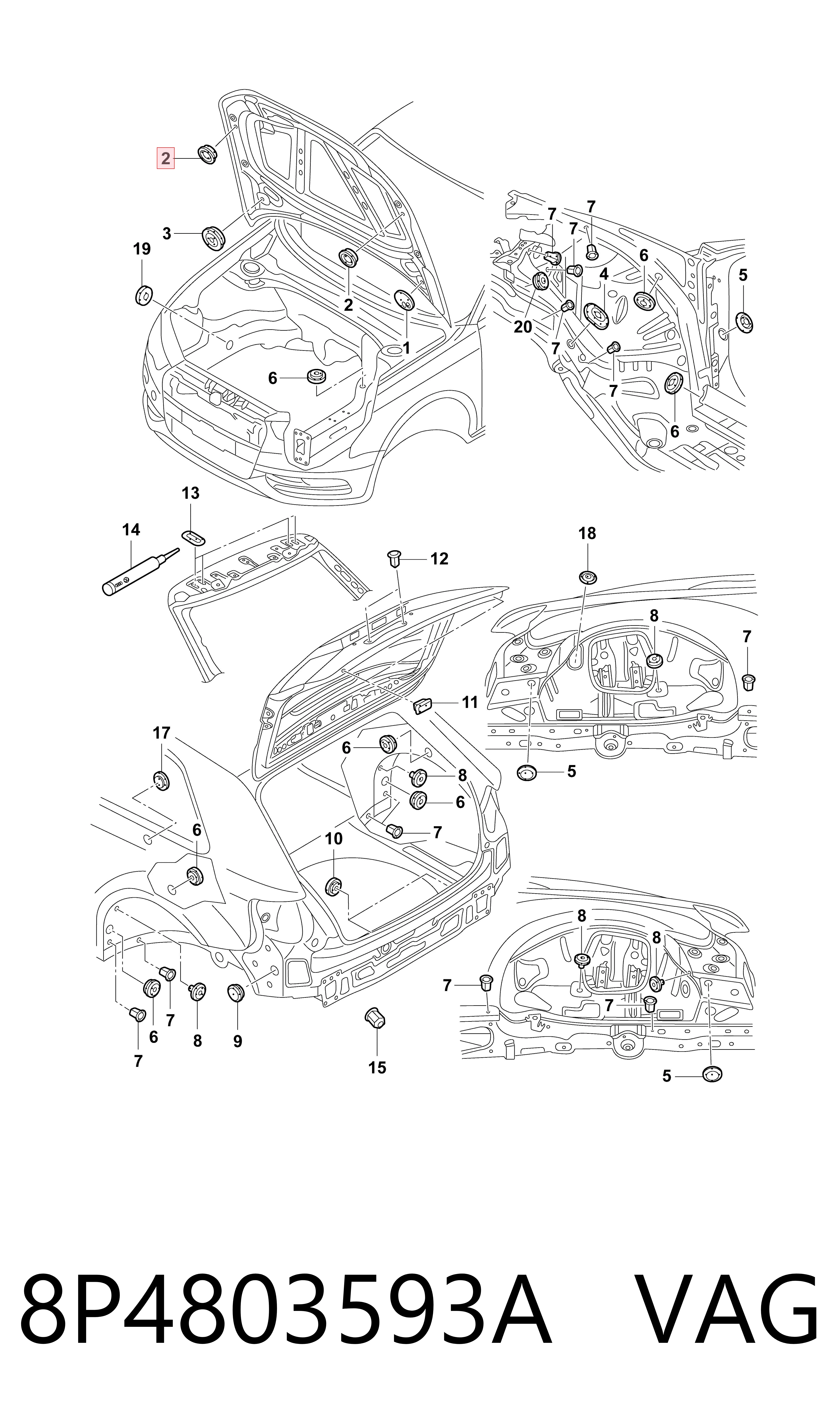 Comprar 8P4803593A VAG 