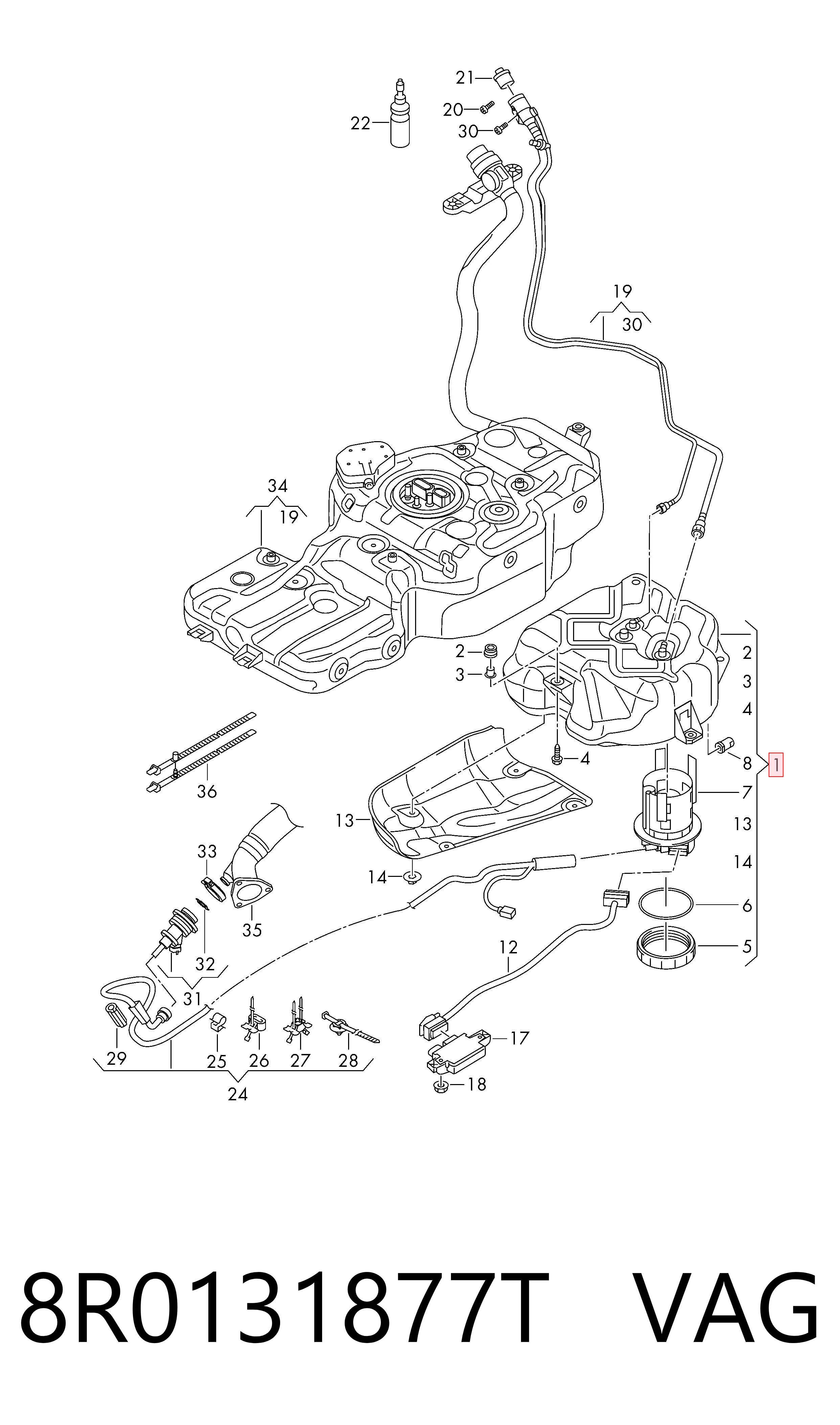 Deposito urea Audi Q5 