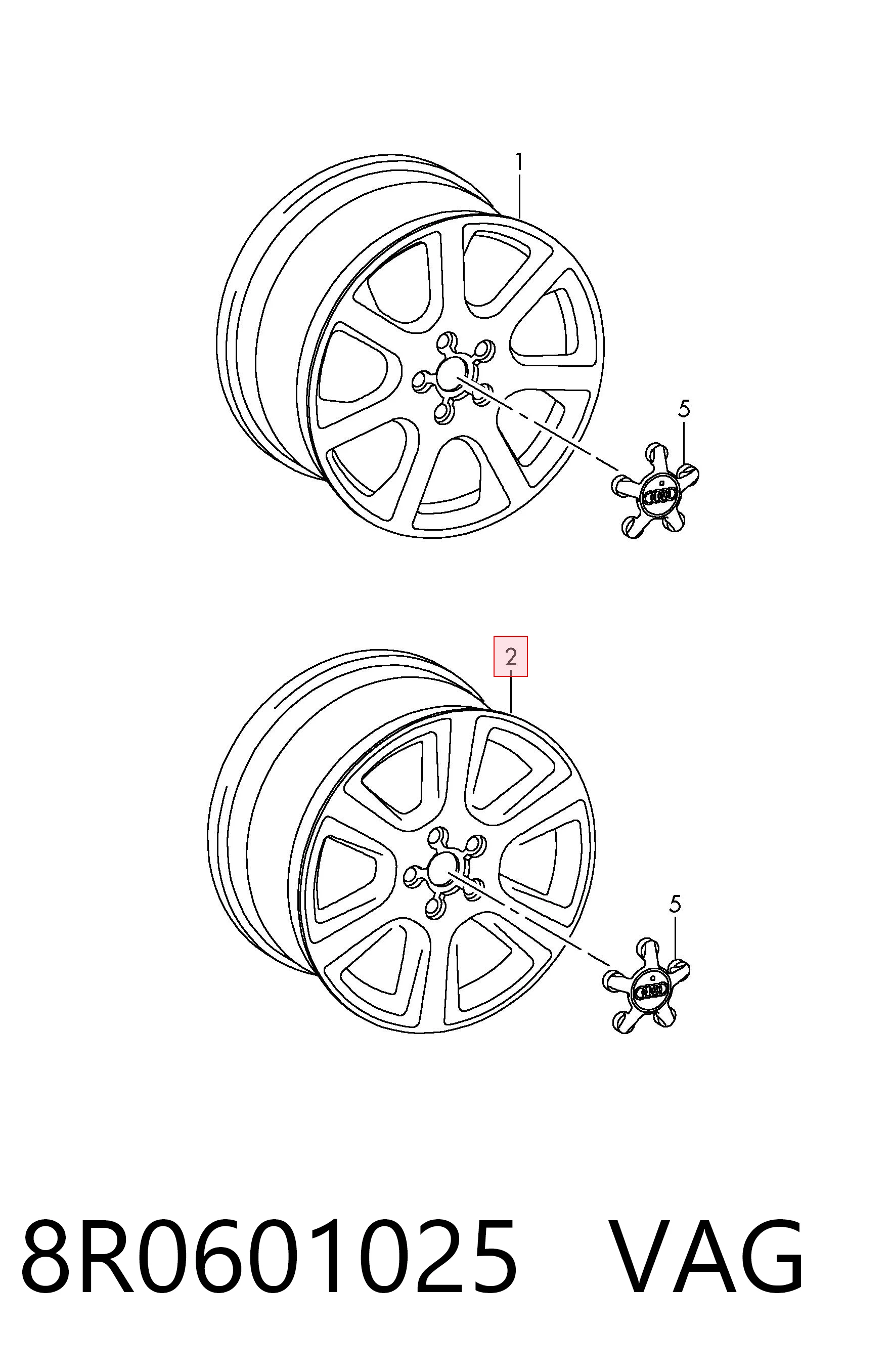 8R0601025 VAG Aros