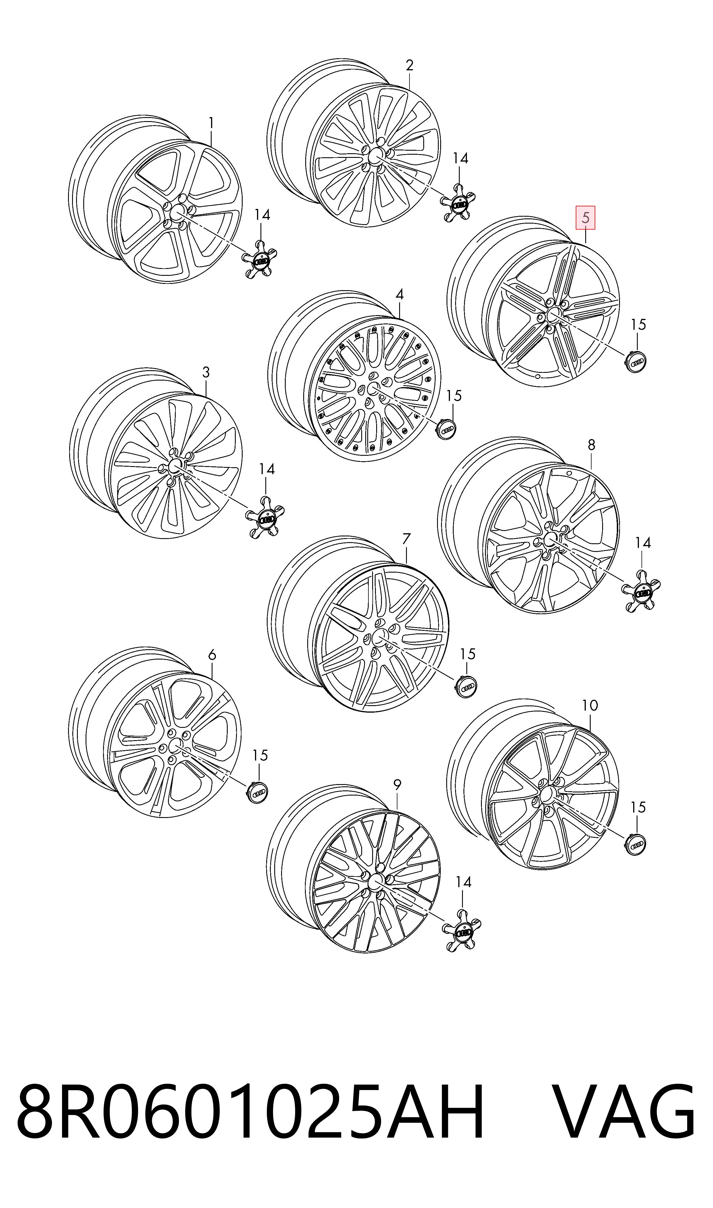 8R0601025AH VAG Aros