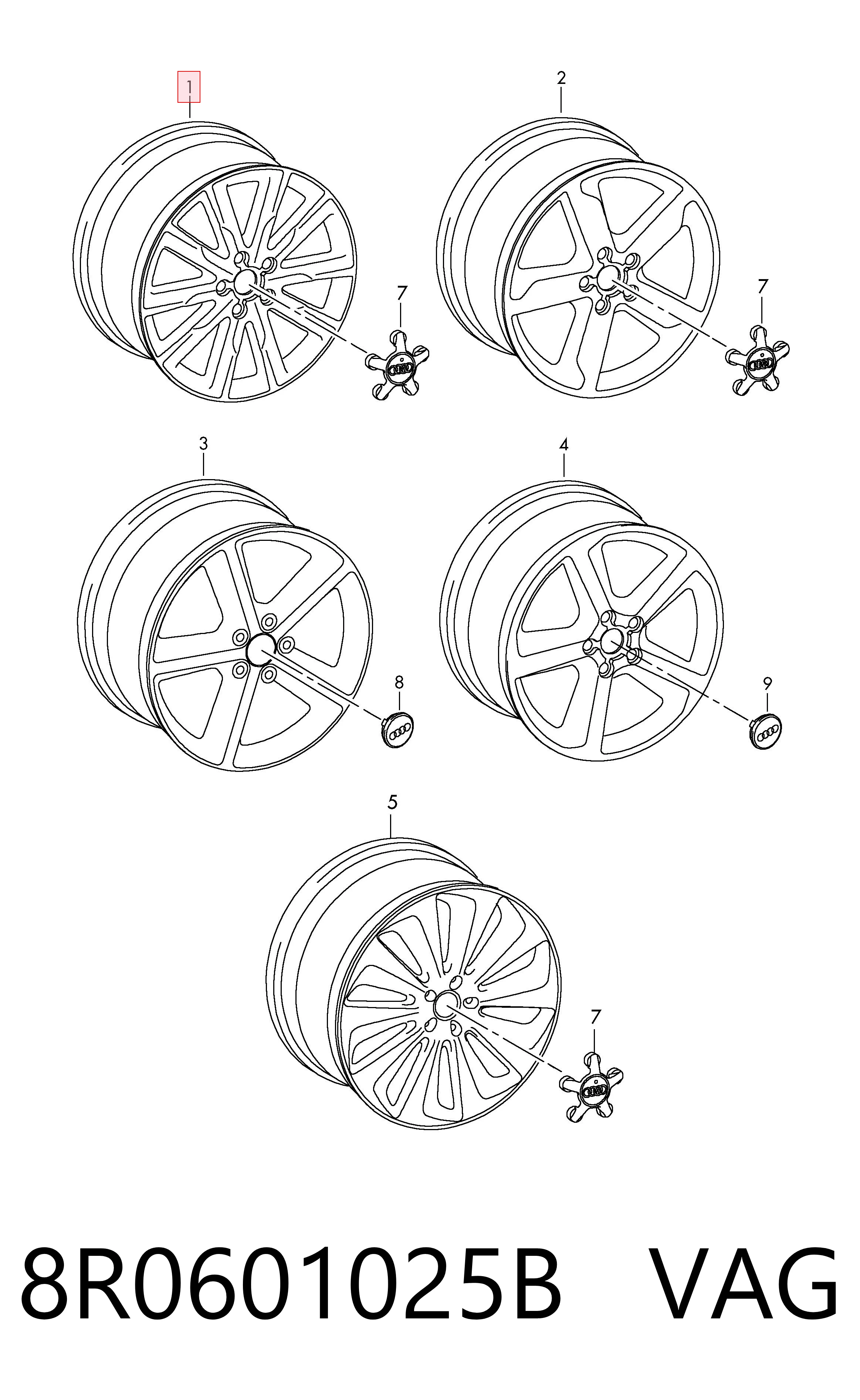 8R0601025B VAG Aros