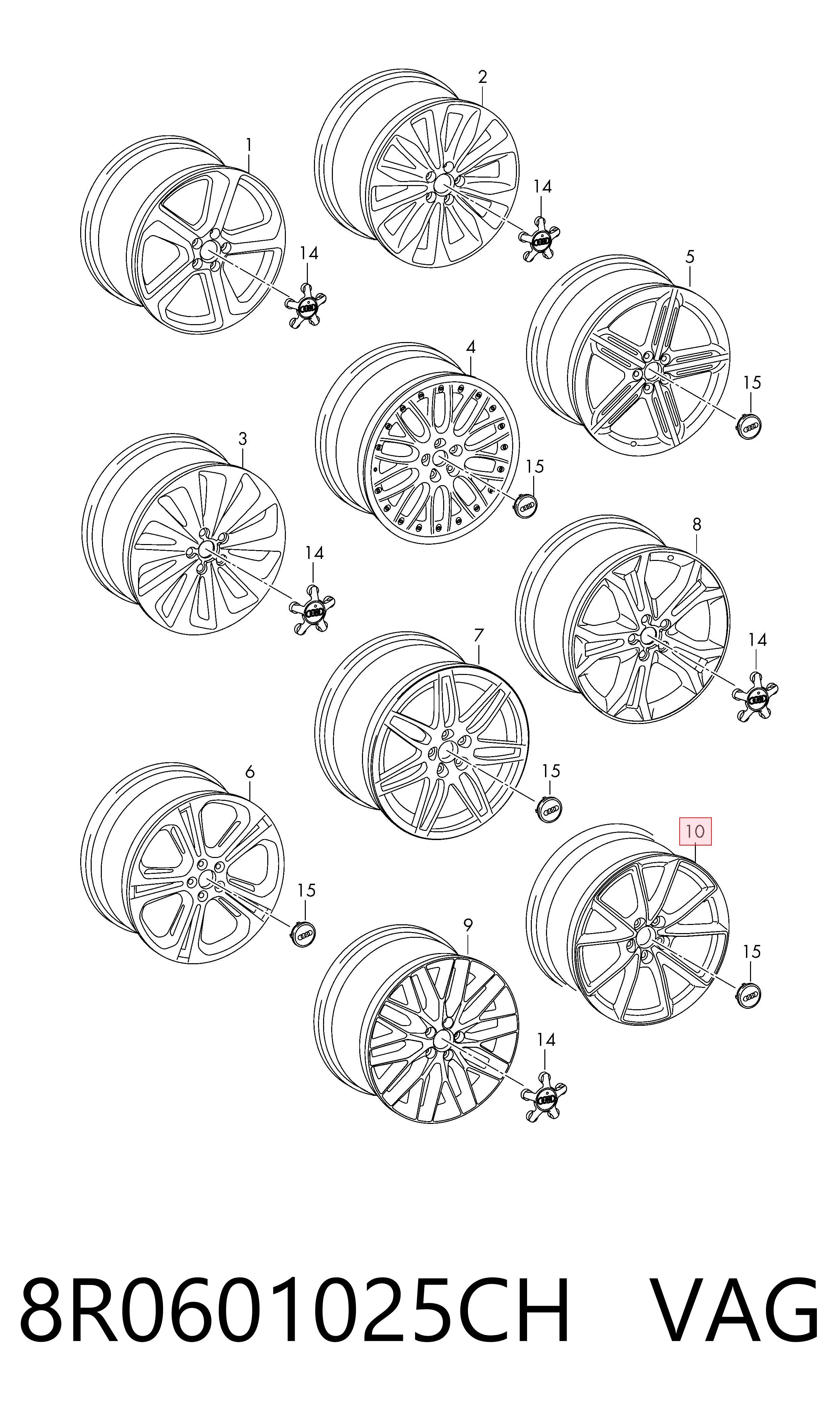 8R0601025CH VAG Aros