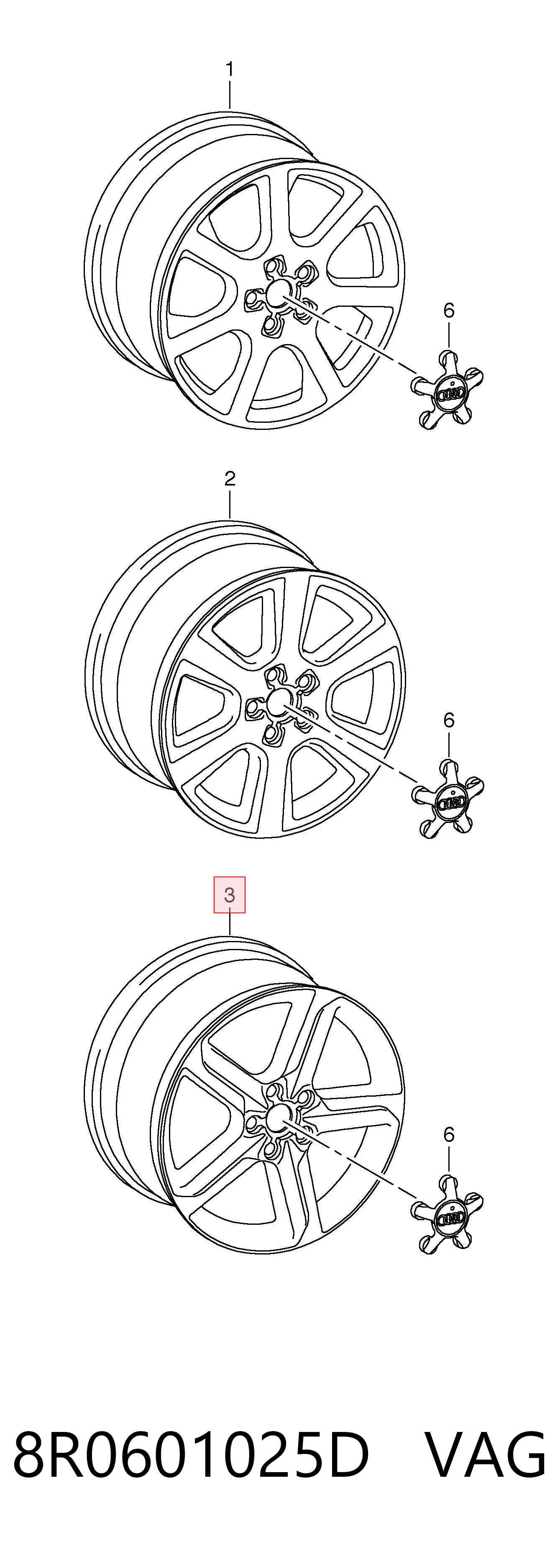 8R0601025D VAG Aros