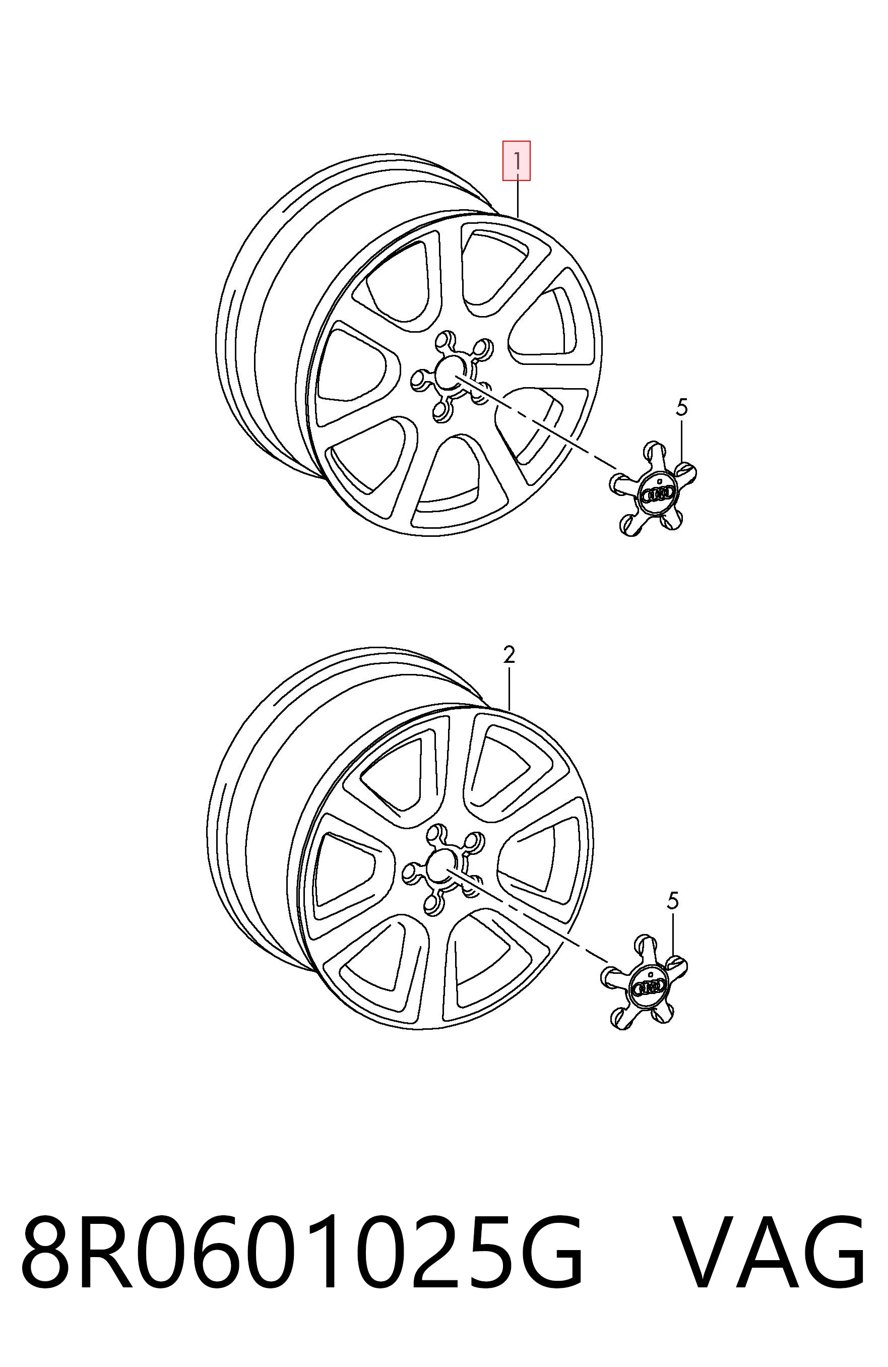 8R0601025G VAG Aros