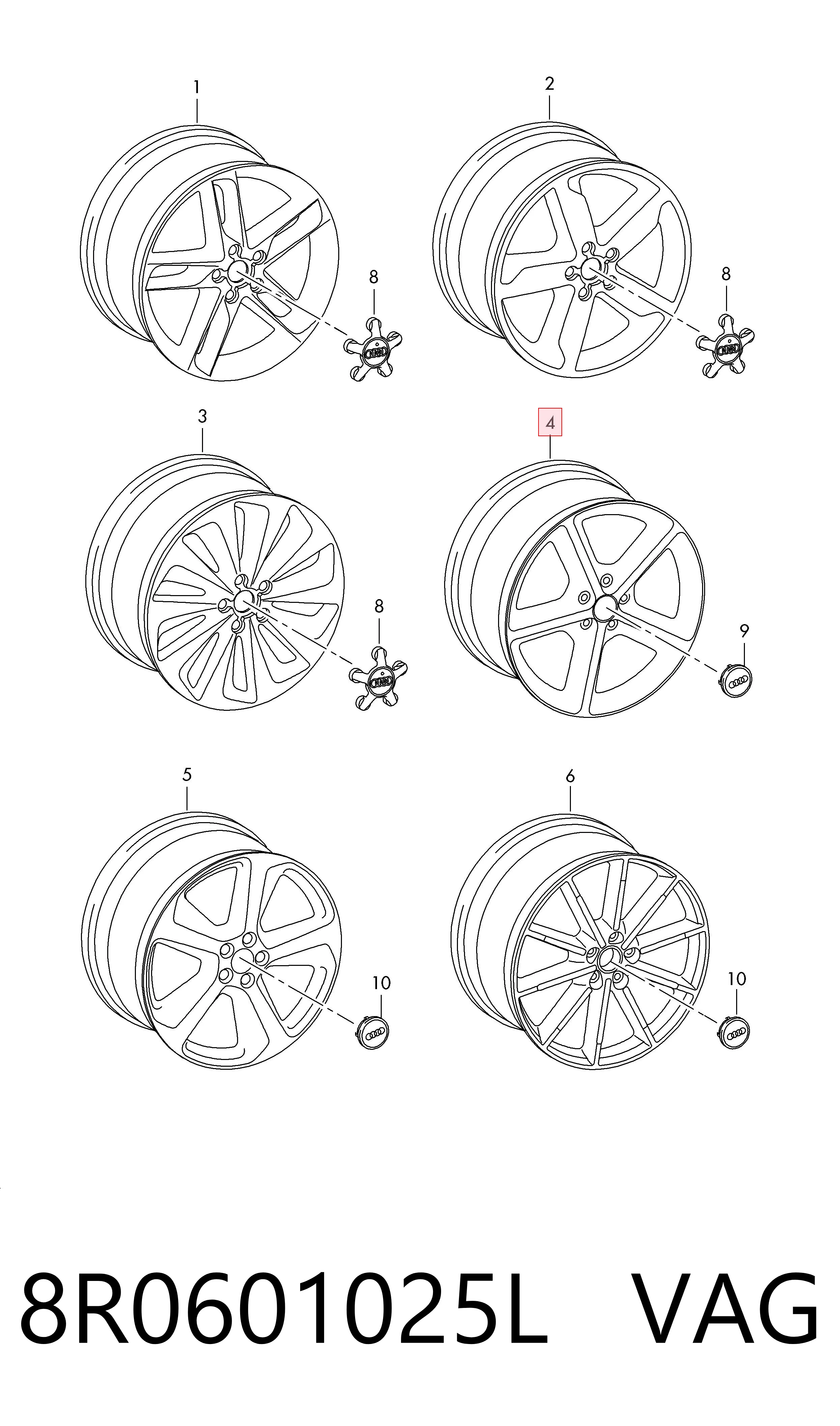 8R0601025L VAG Aros