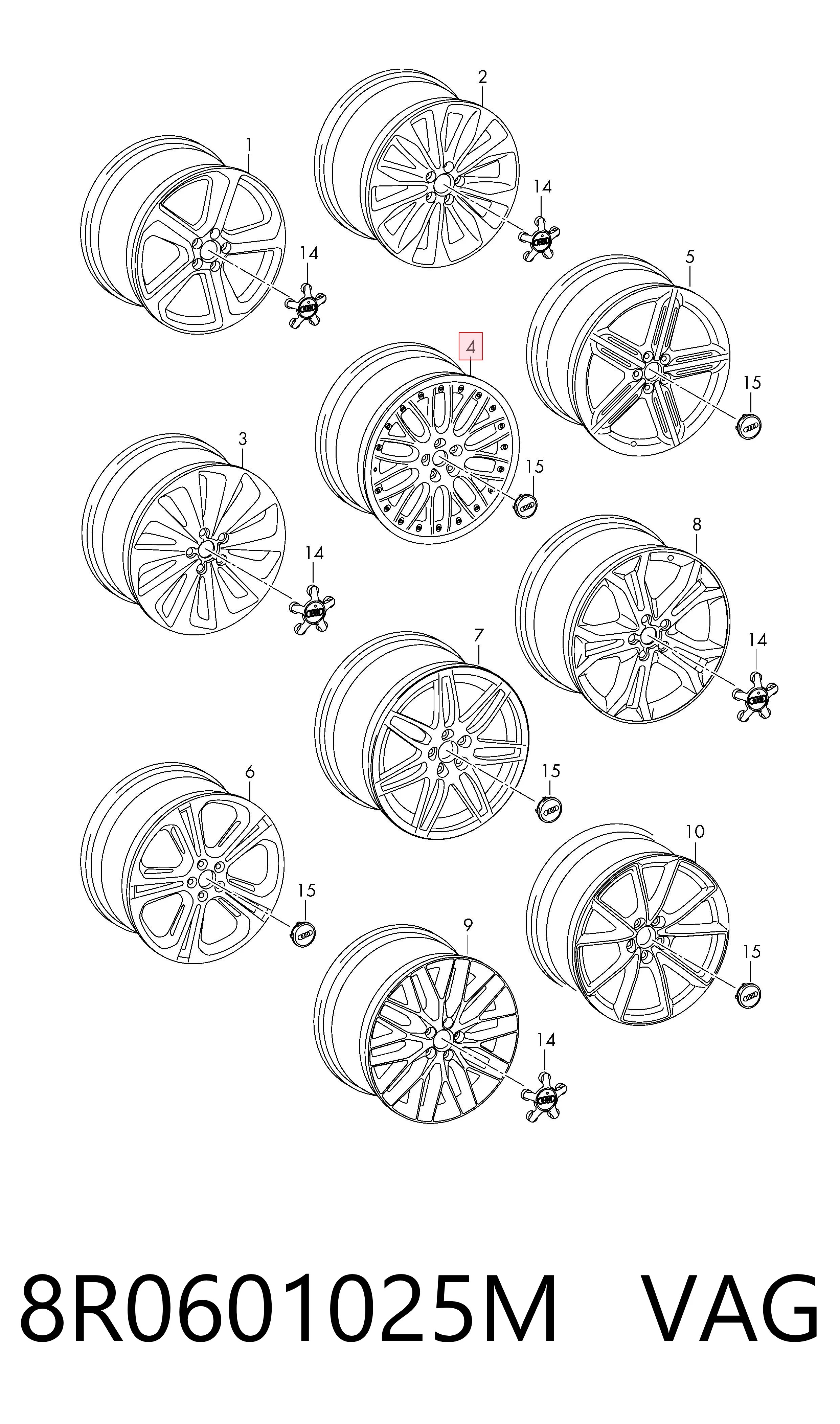 8R0601025M VAG Aros