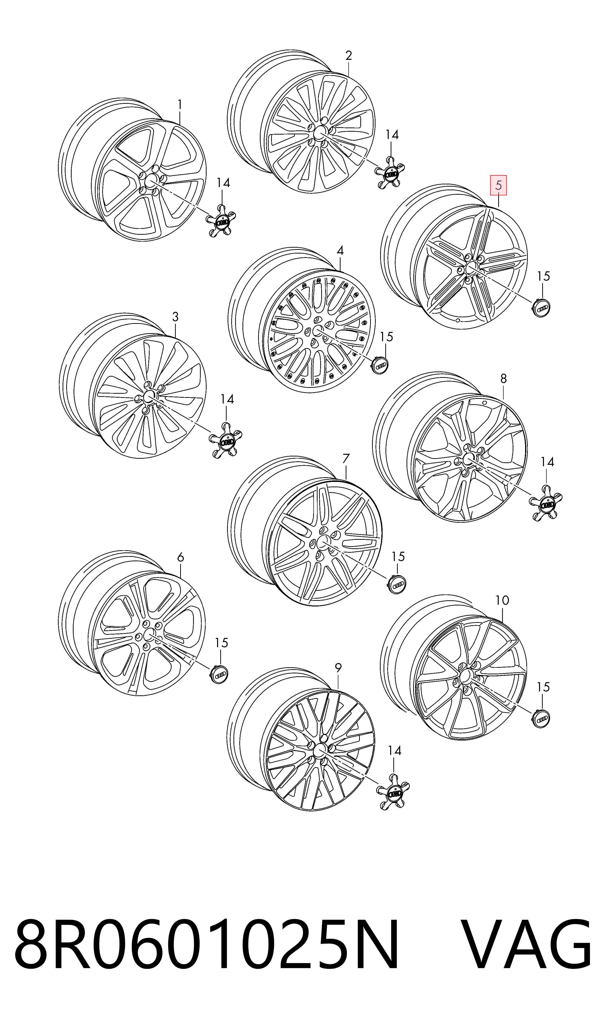 8R0601025N VAG Aros