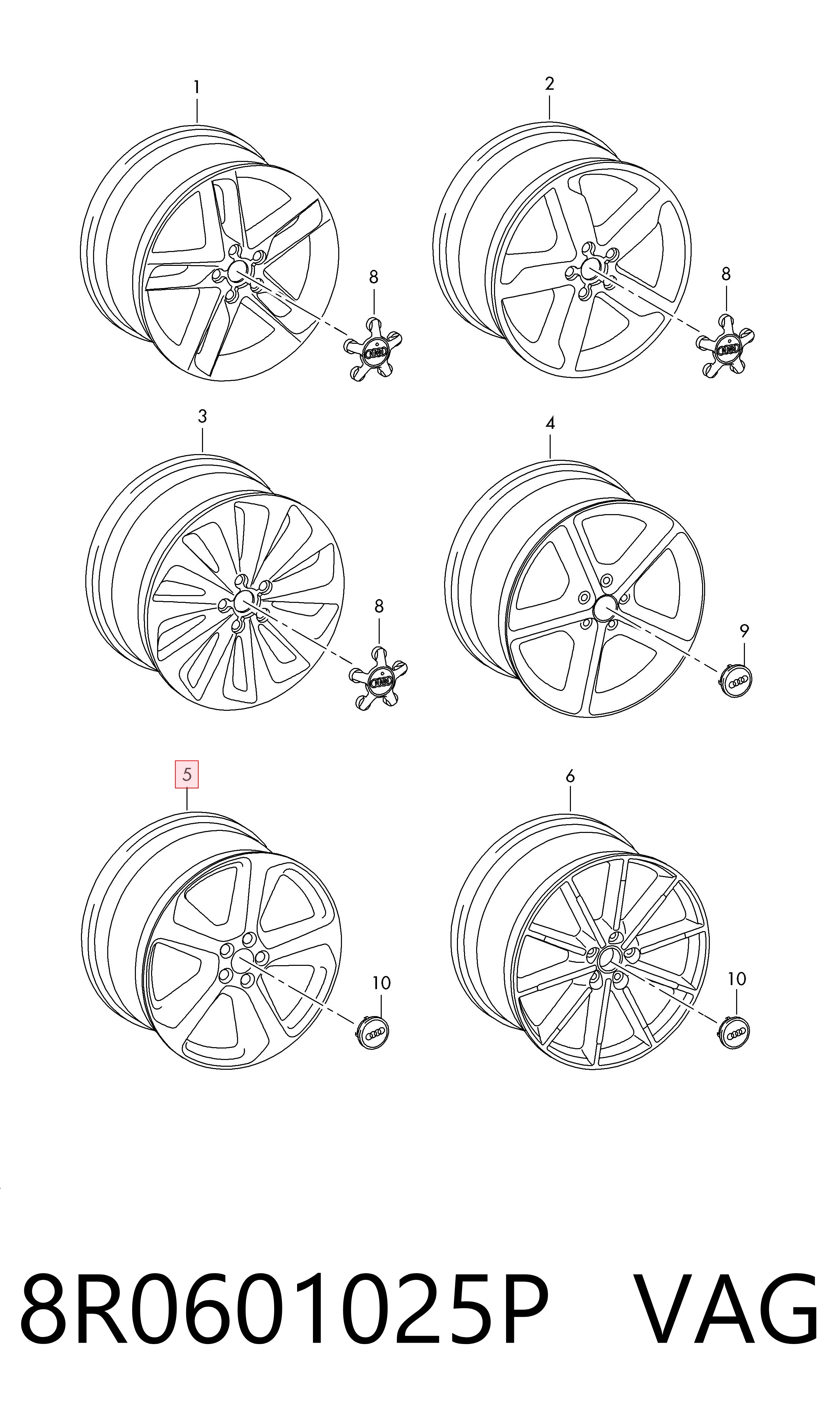 8R0601025P VAG Aros