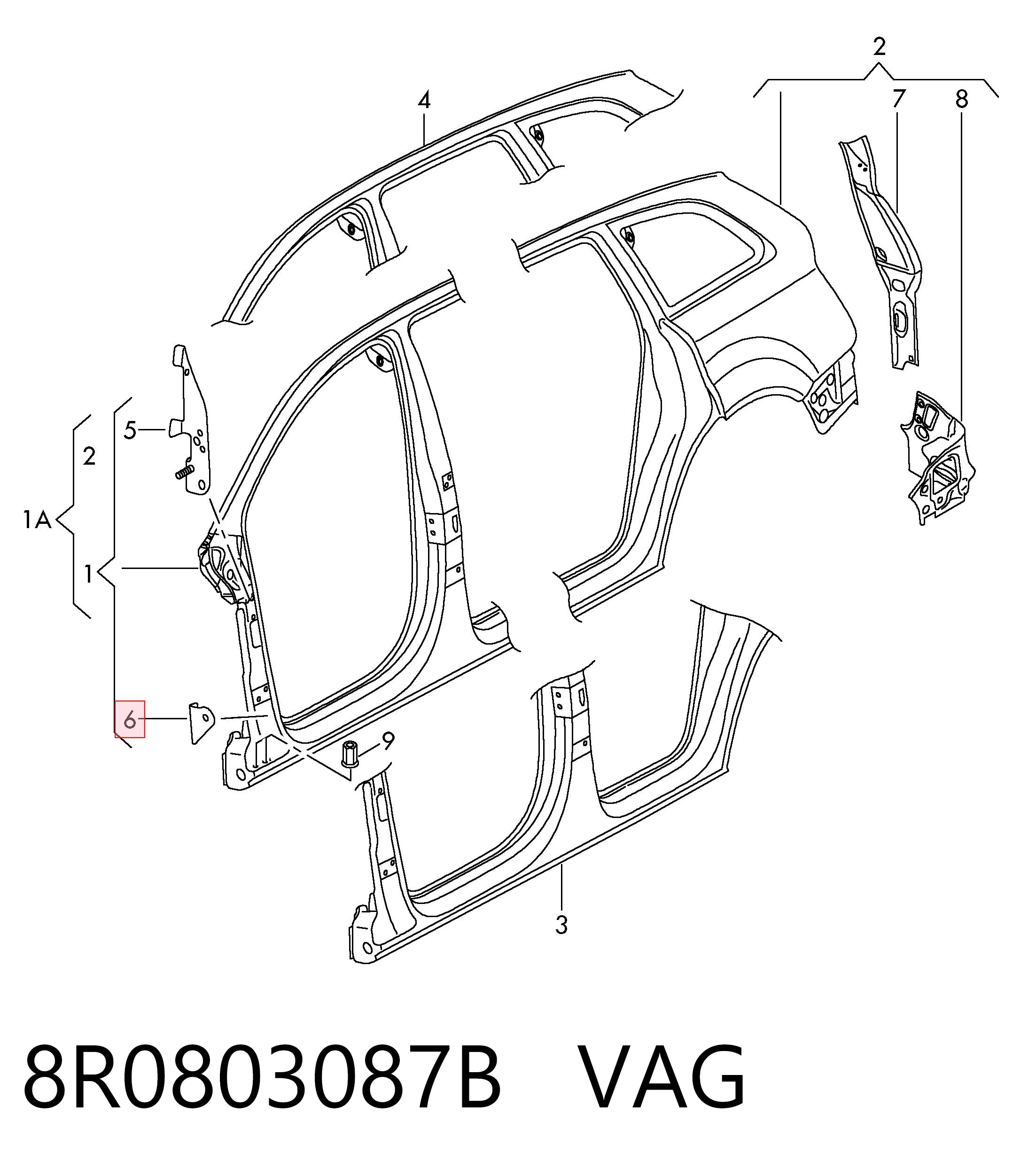 8R0803087B VAG