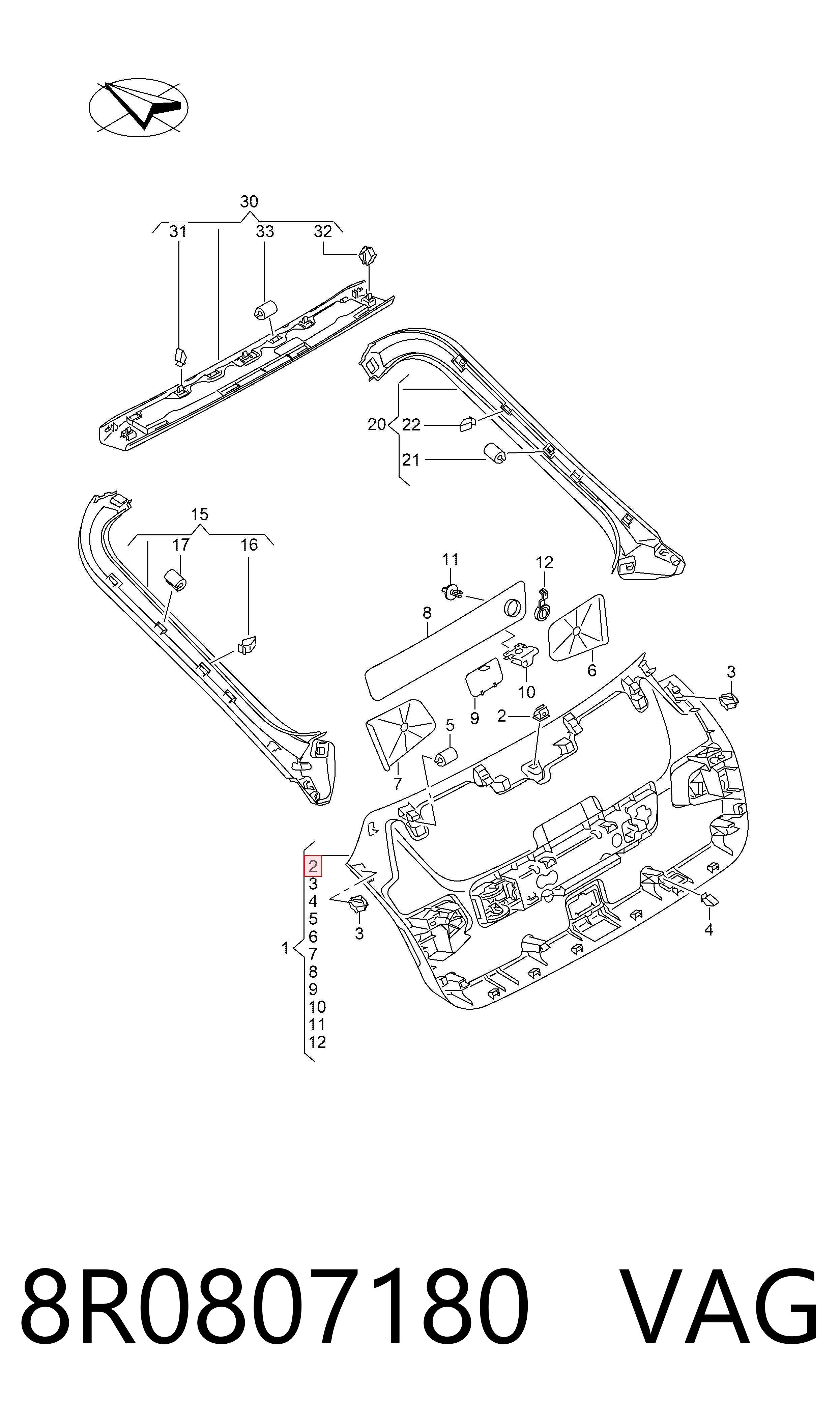  VAG 8R0807180 precio, desde 1,91 EUR