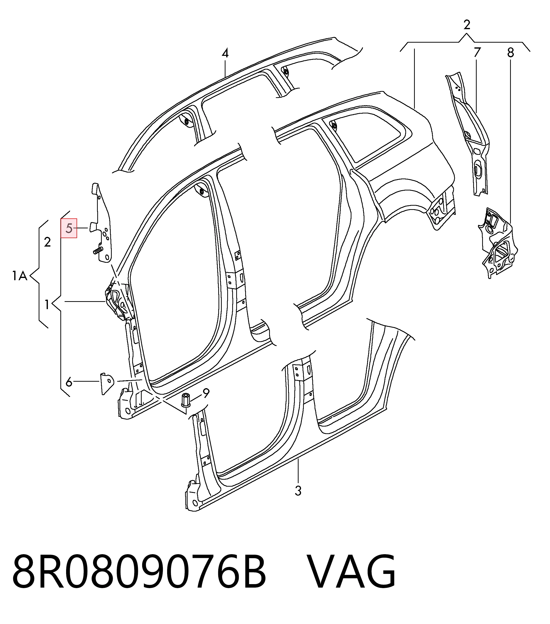 8R0809076B VAG