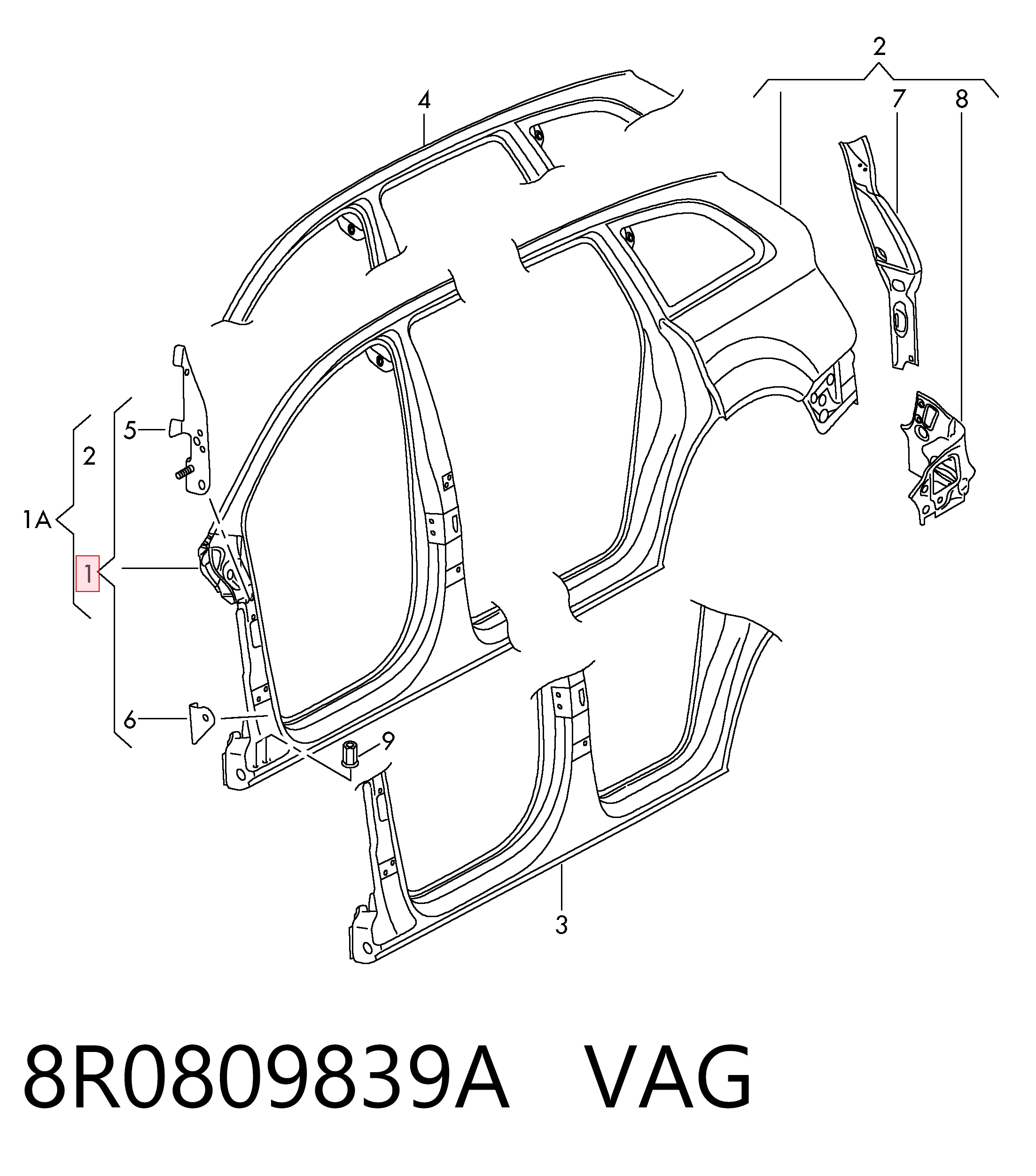 8R0809839A VAG