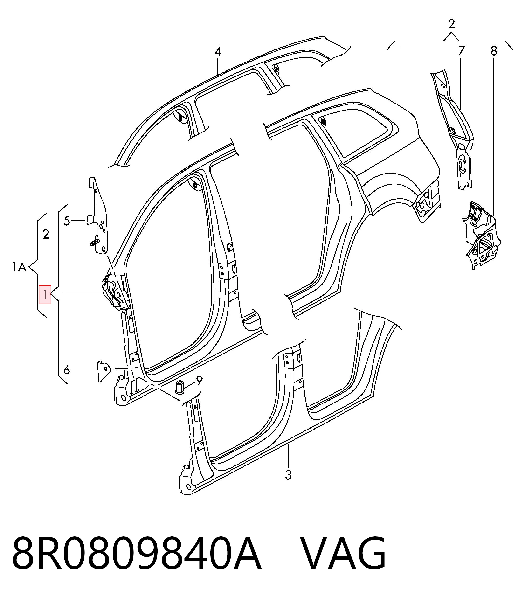 8R0809840A VAG