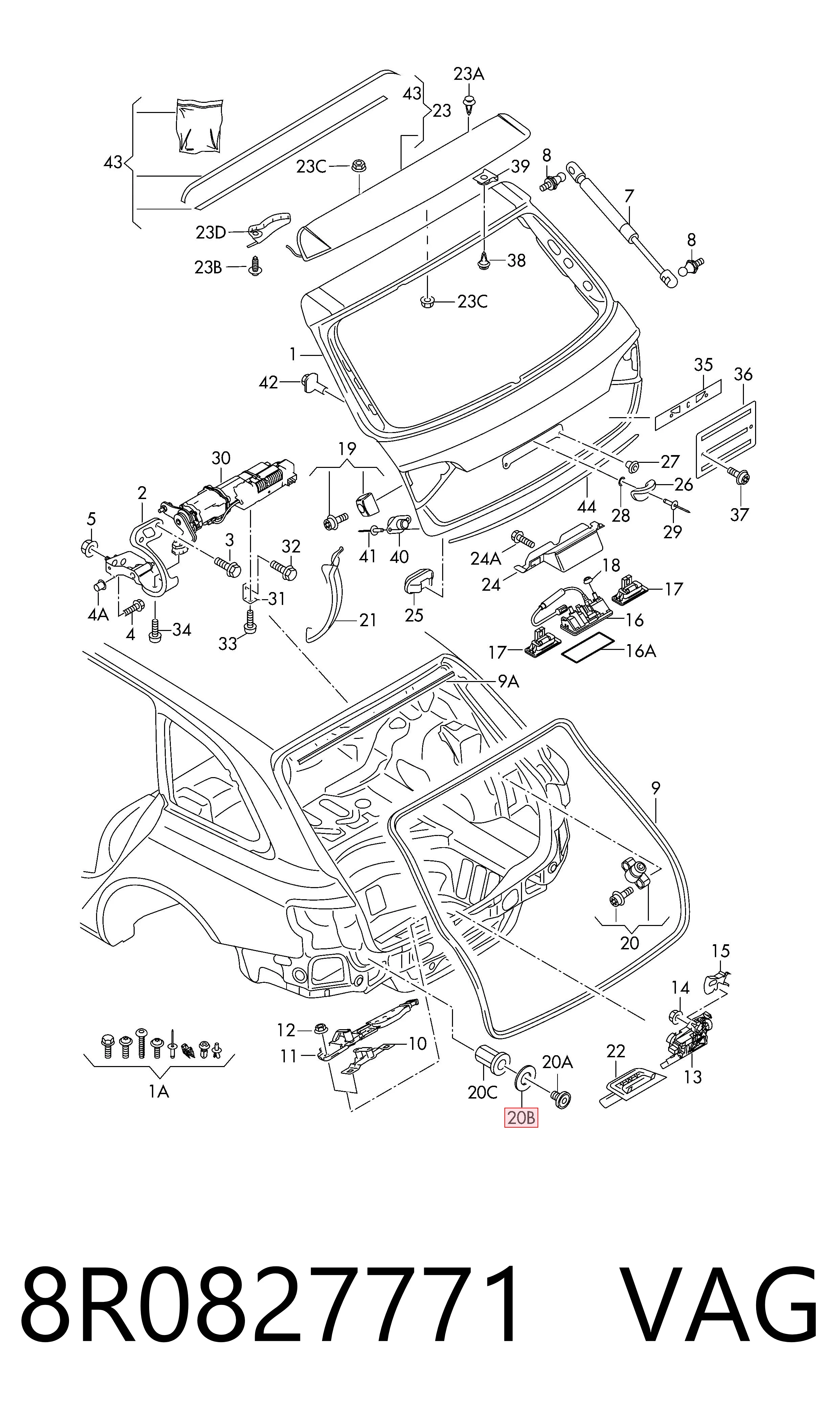  VAG 8R0827771 precio, desde 2,93 EUR