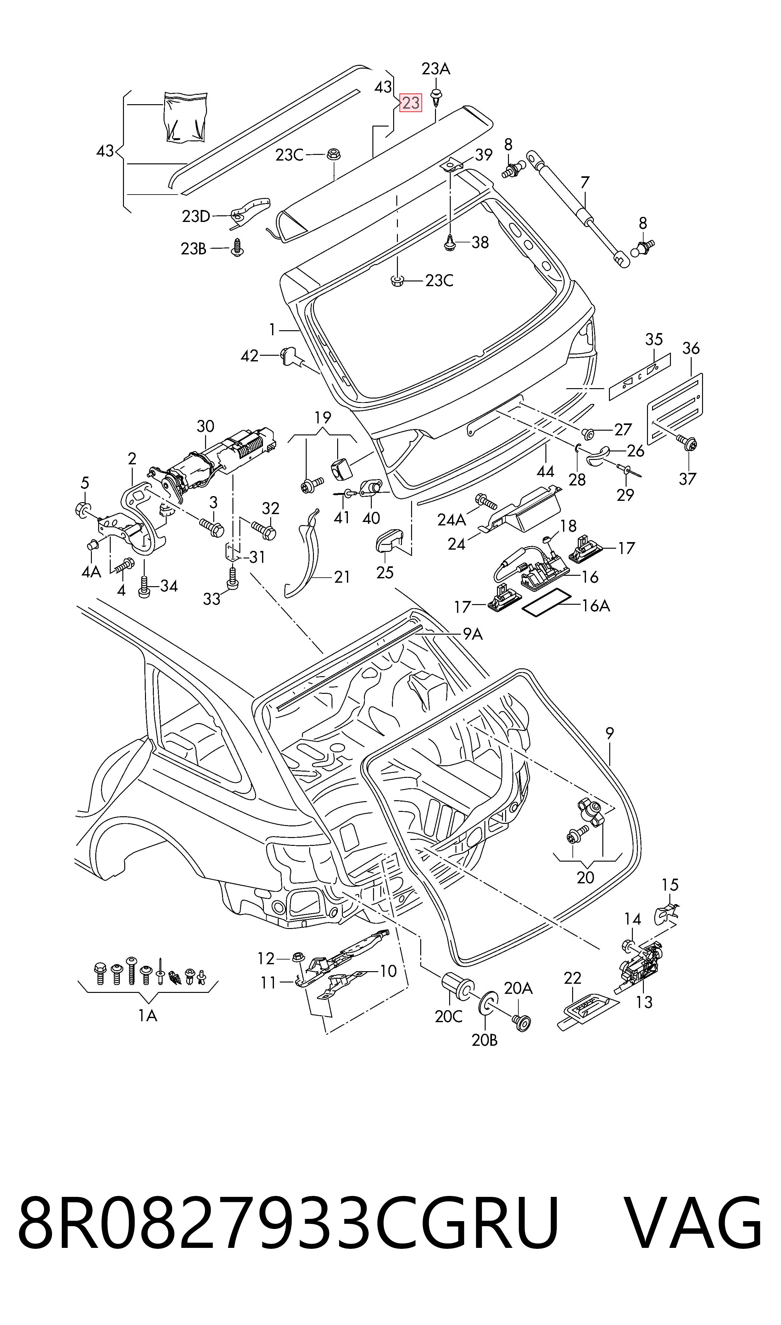 8R0827933CGRU VAG