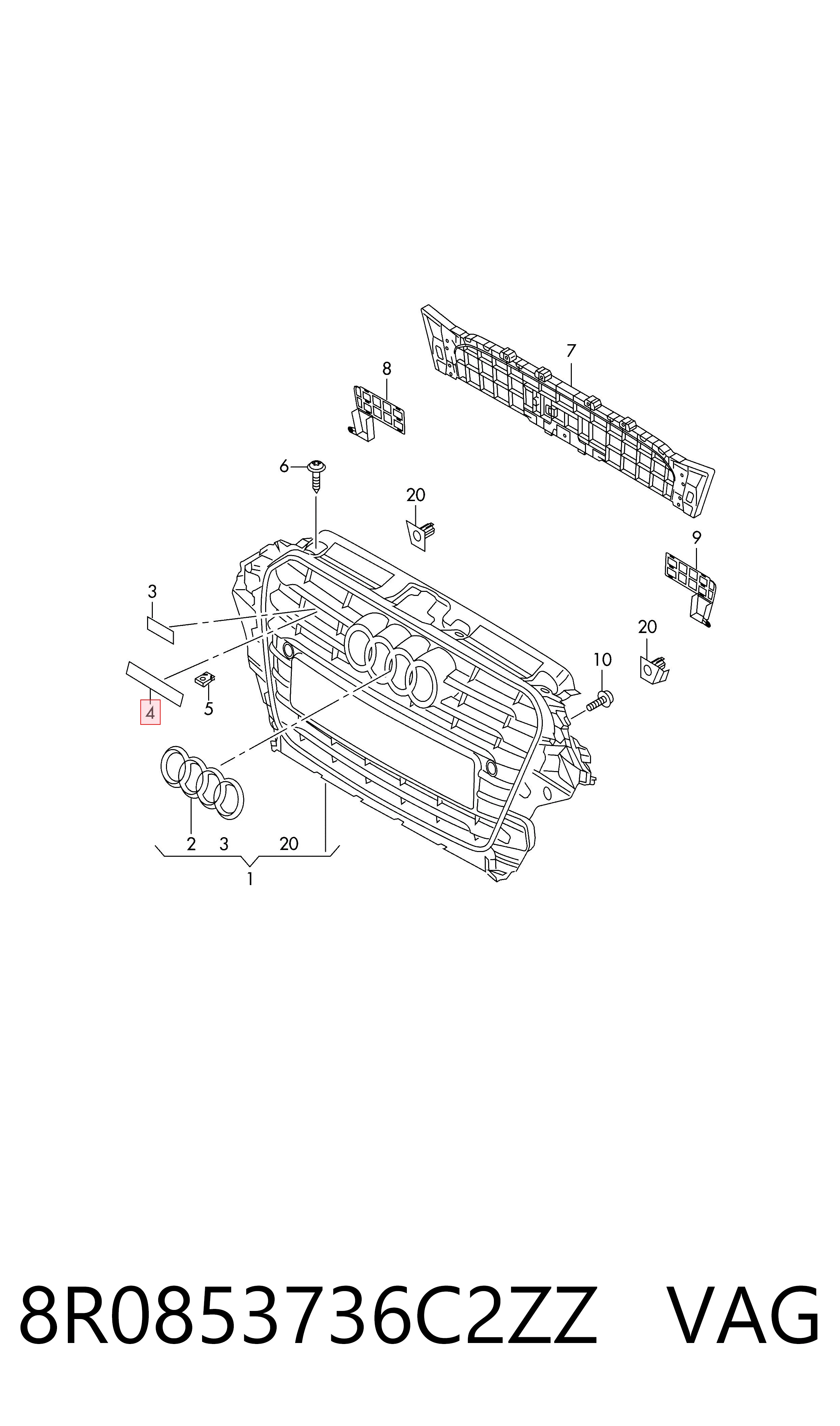 Comprar 8R0853736C2ZZ VAG 