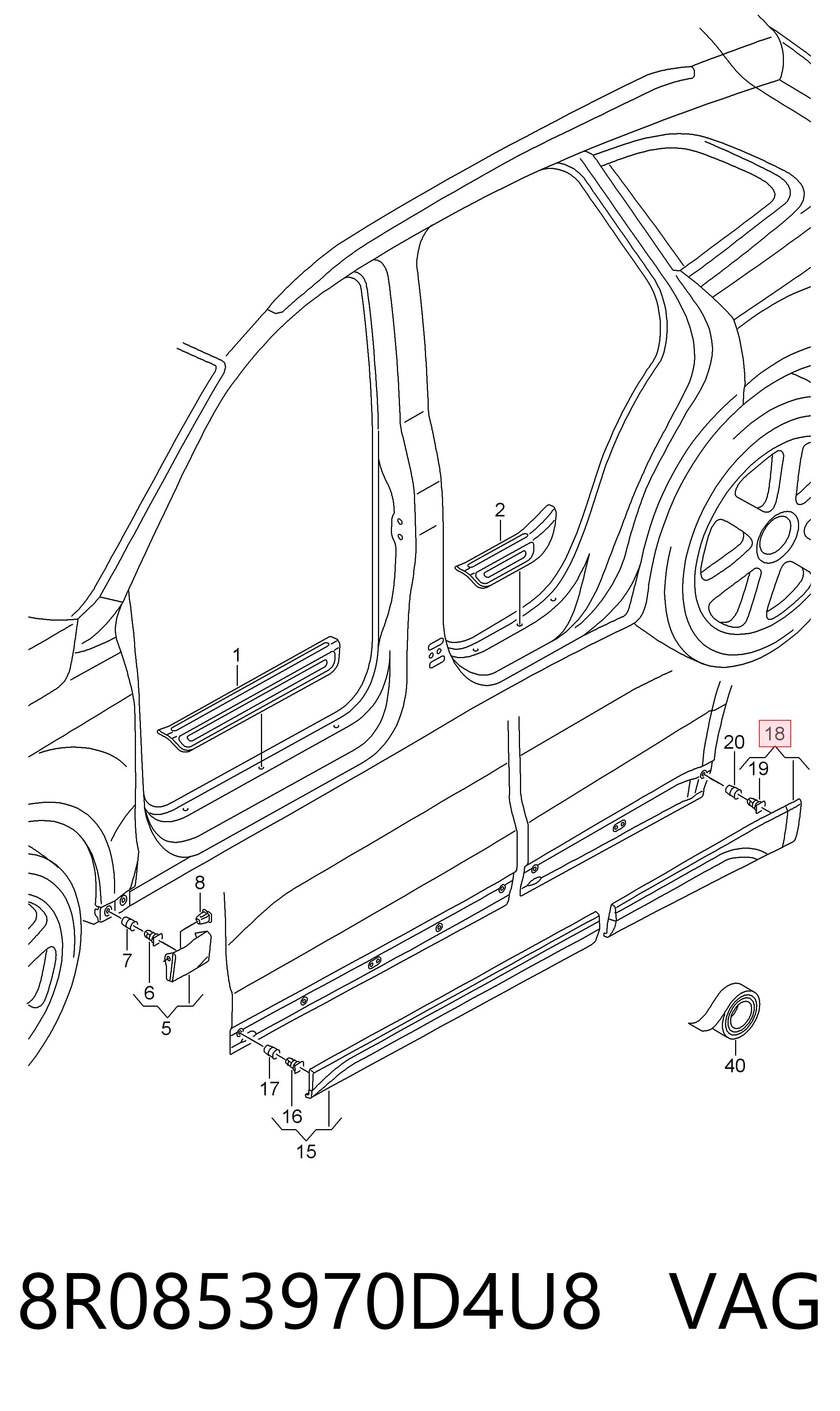  VAG 8R0853970D4U8 precio, desde 128,24 EUR