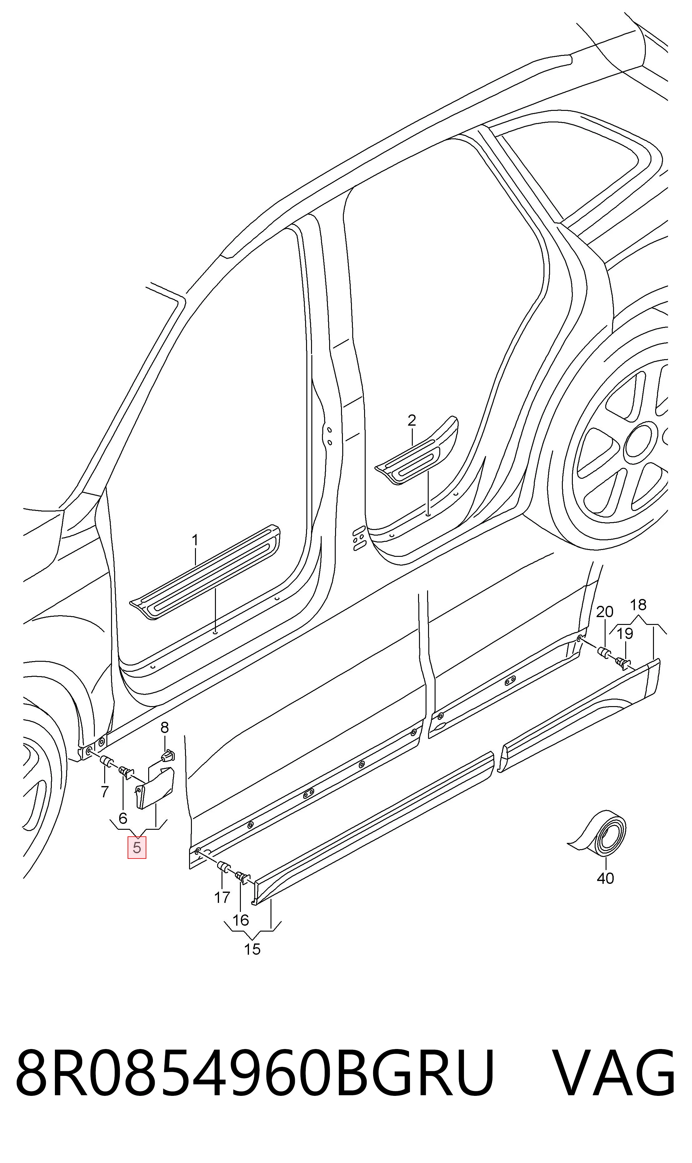 Comprar 8R0854960BGRU VAG 
