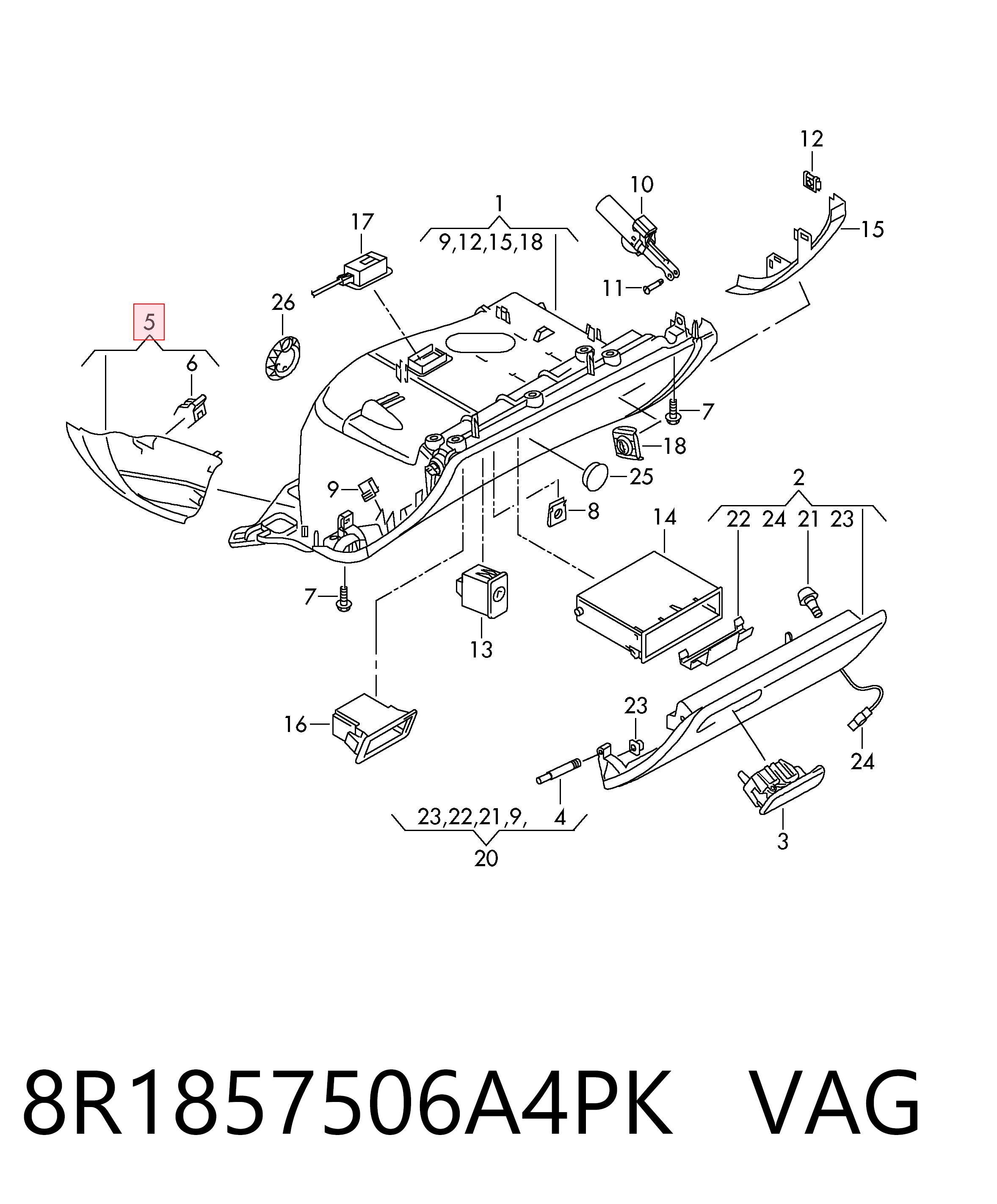 8R1857506A4PK VAG