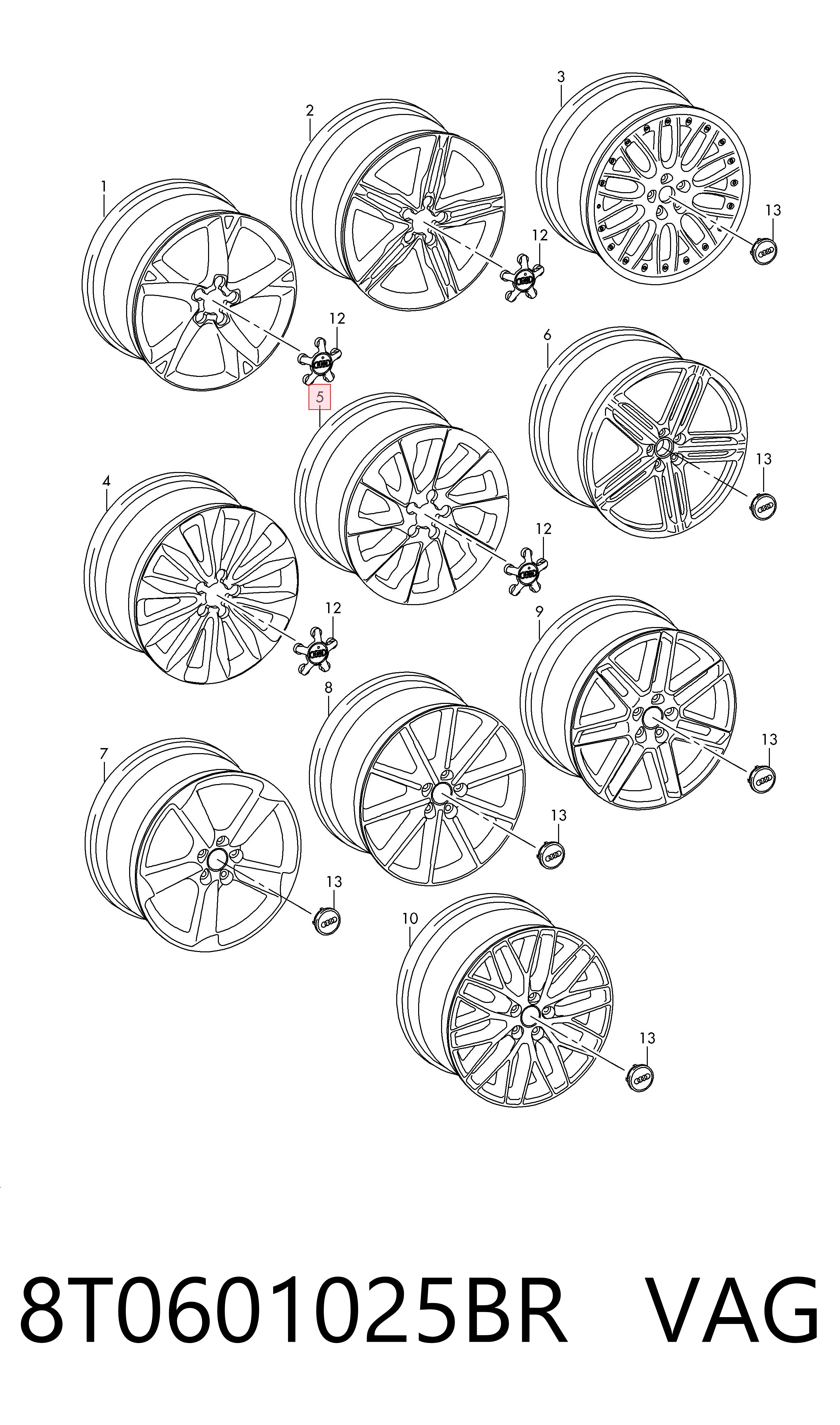 8T0601025BR VAG