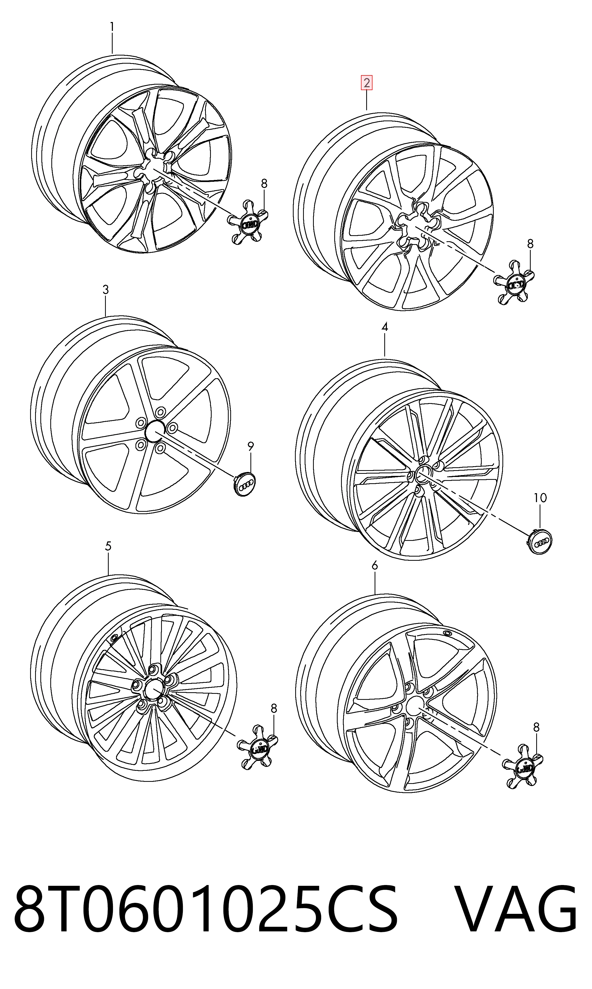 8T0601025CS VAG
